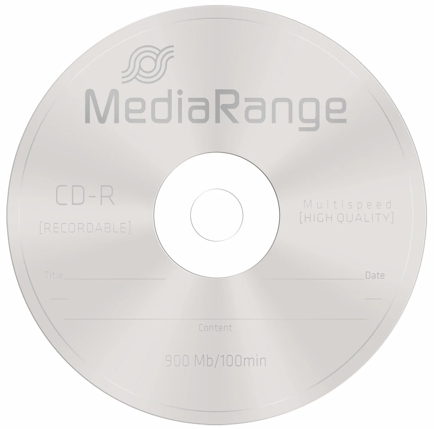MediaRange CD-R 900 MB|100 min 48-krotna prędkość zapisu, pudełko na ciasto 25 szt