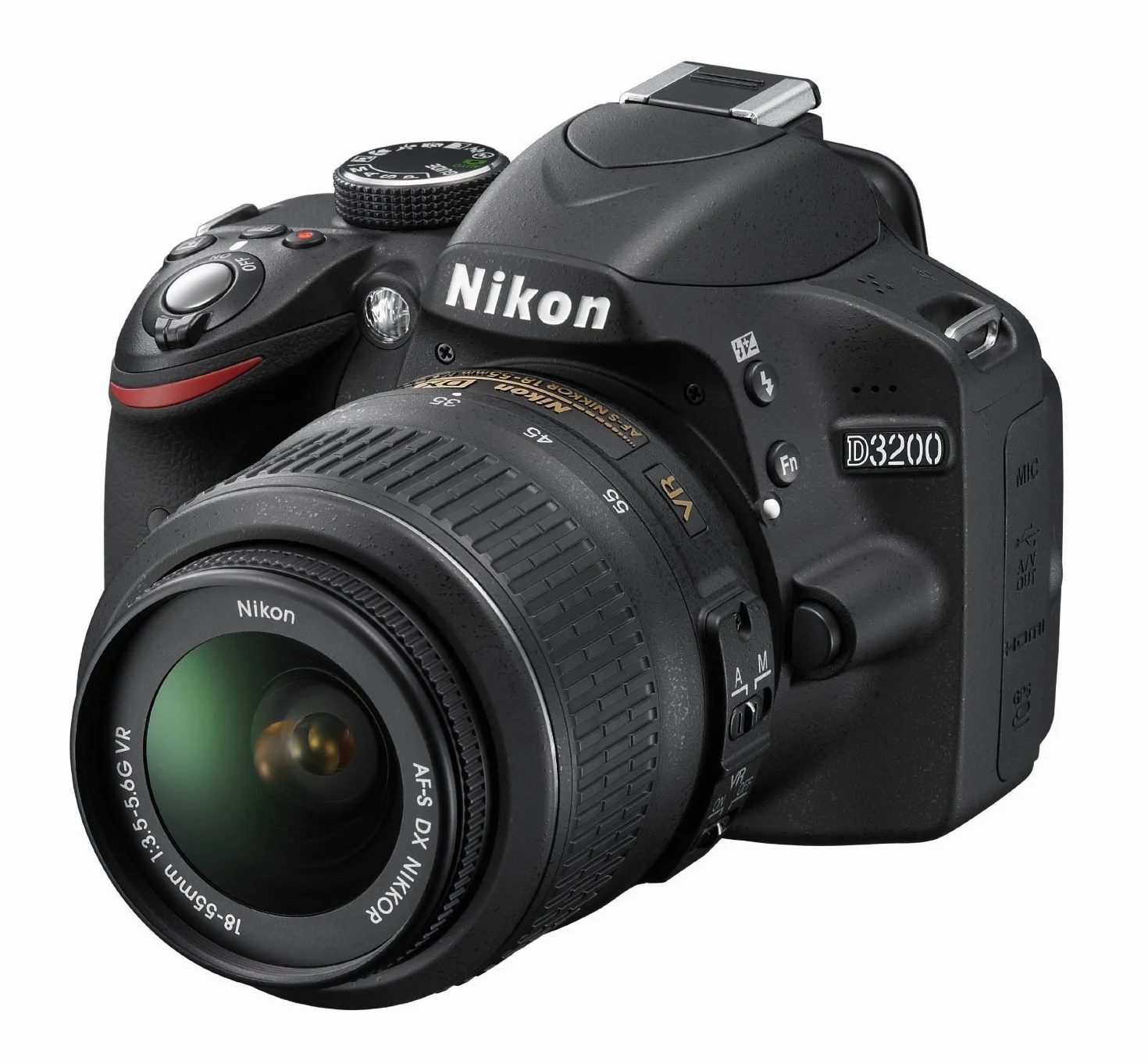 Nikon D3200 Aparat cyfrowy Reflex 24.2 Zestaw obiektywów AF-S DX VR II 18-55 mm Czarny