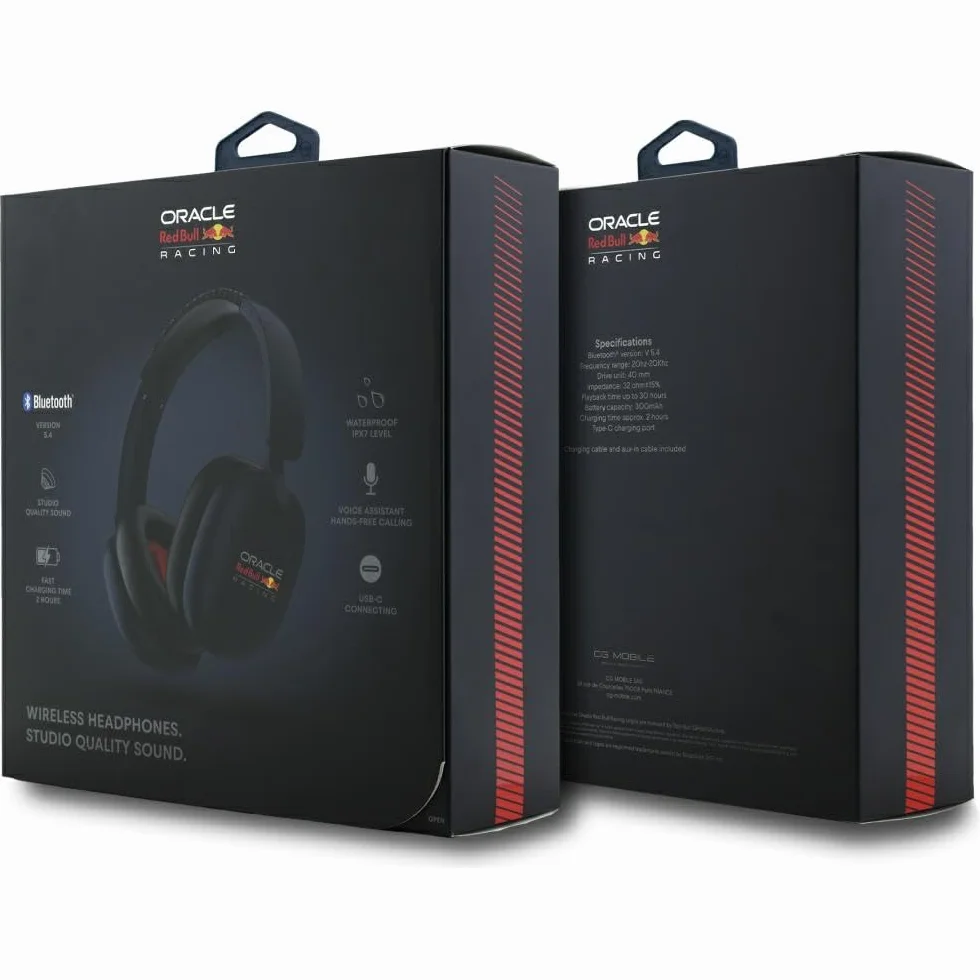 CG Mobile Red Bull Słuchawki nauszne Bluetooth Printed Logo (granatowy)