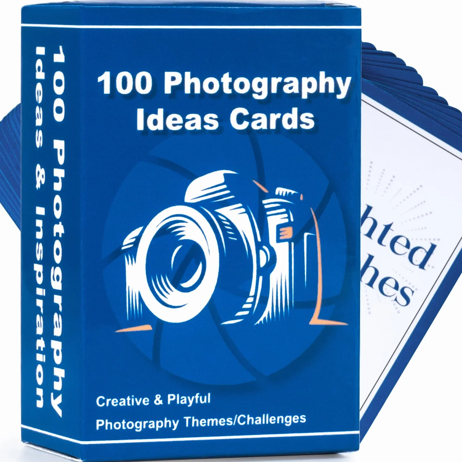 100 kart pomysłów fotograficznych – akcesoria fotograficzne dla fotografów, prezent fotograficzny dla kobiet i mężczyzn, akcesoria do aparatu, rekwizyty do sesji zdjęciowej, 100 inspirujących