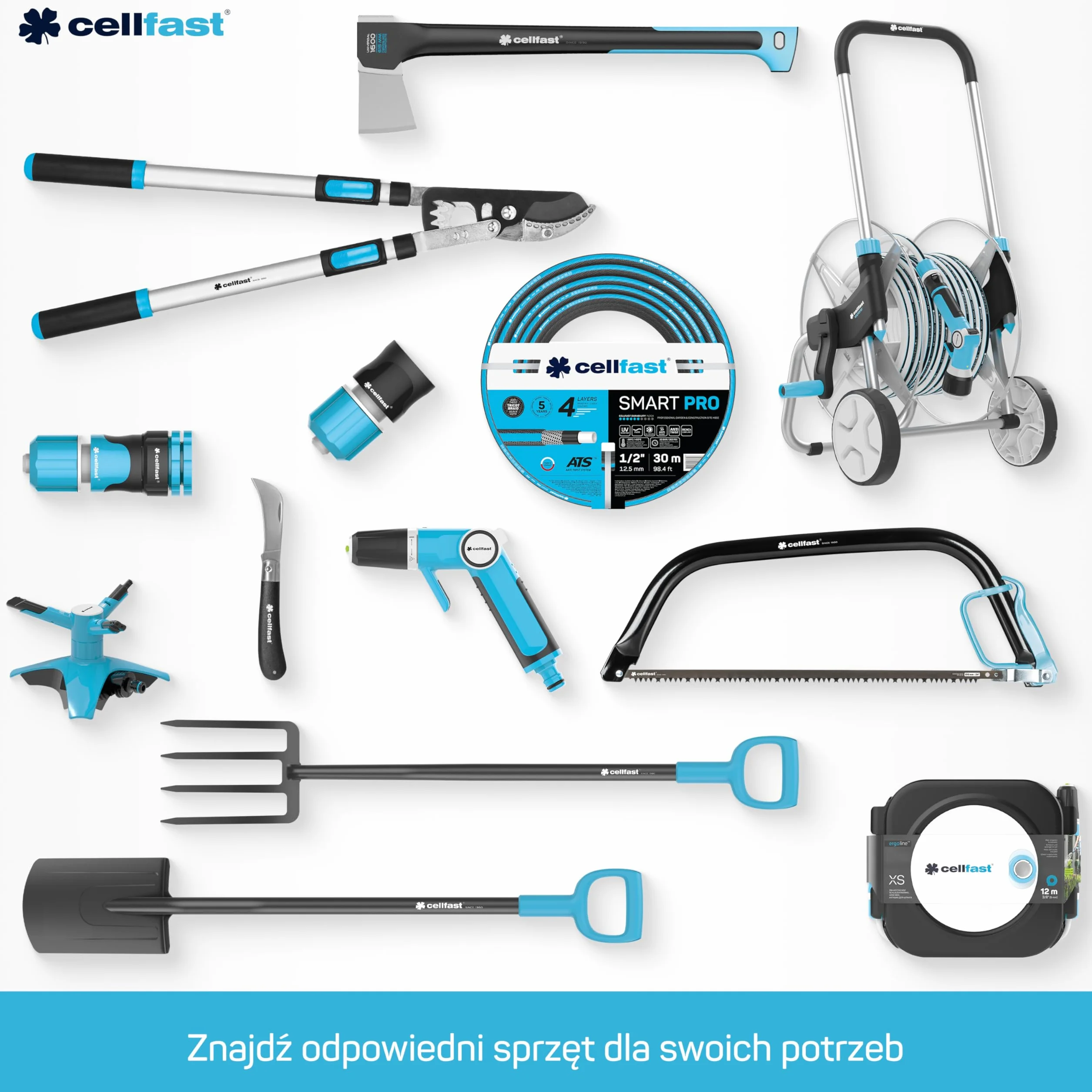Cellfast Wąż Ogrodowy Hobby ATS2-6-Warstwowy 1/2" 25 m