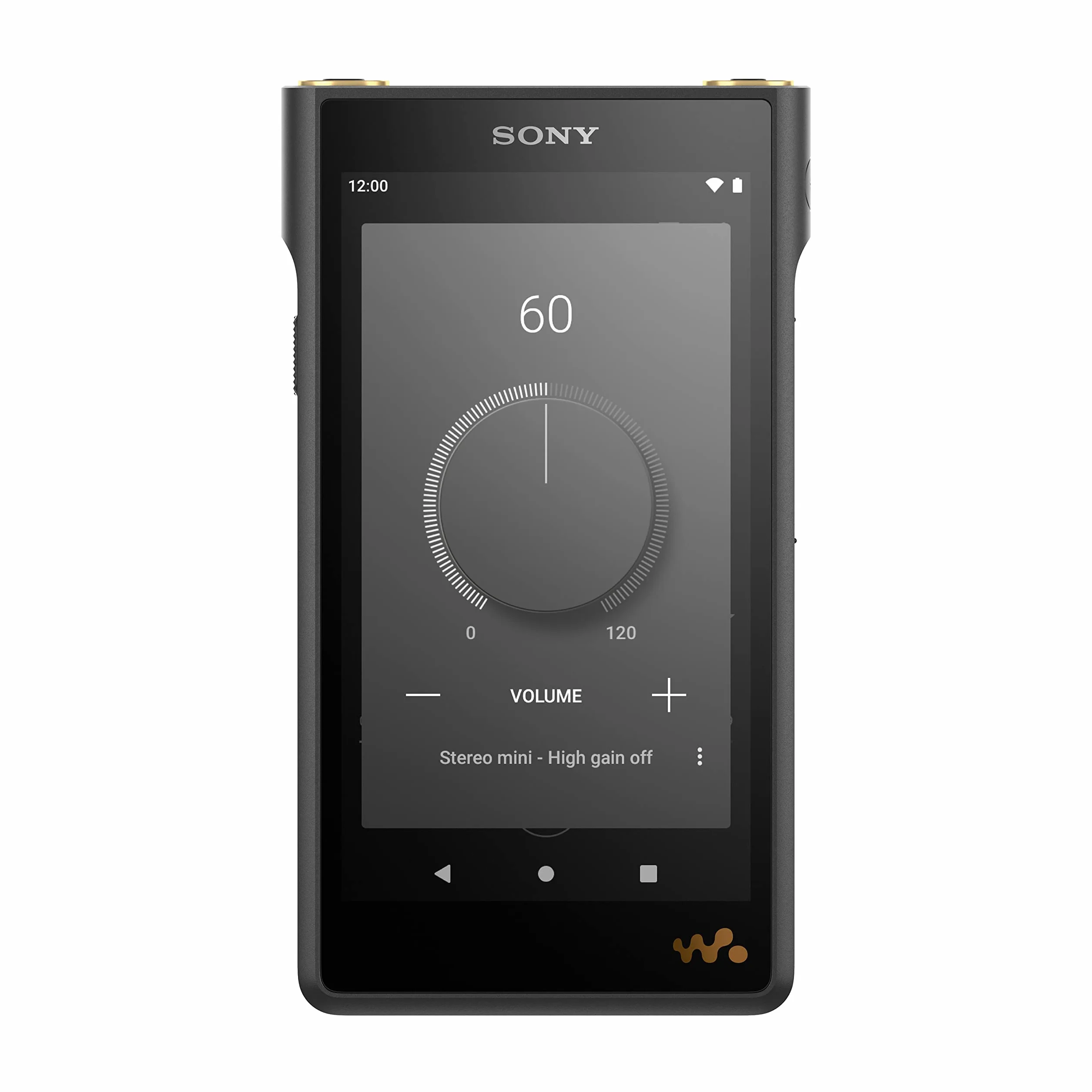 Sony NW-WM1AM2 cyfrowy odtwarzacz muzyki Walkman o wysokiej rozdzielczości z systemem Android 11, ekranem dotykowym, Bluetooth i Wi-Fi, czarny