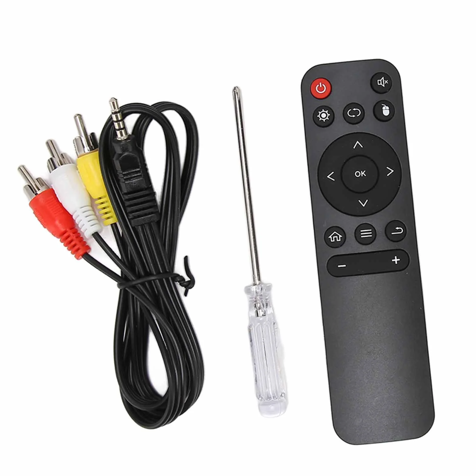 Odtwarzacz Multimedialny Mini HD, Odtwarzanie w Pętli Analogowej AV, Odtwarzacz Multimedialny Ultra HD 4K, Pionowy Ekran na kartę Pamięci USB (Wtyczka UE)