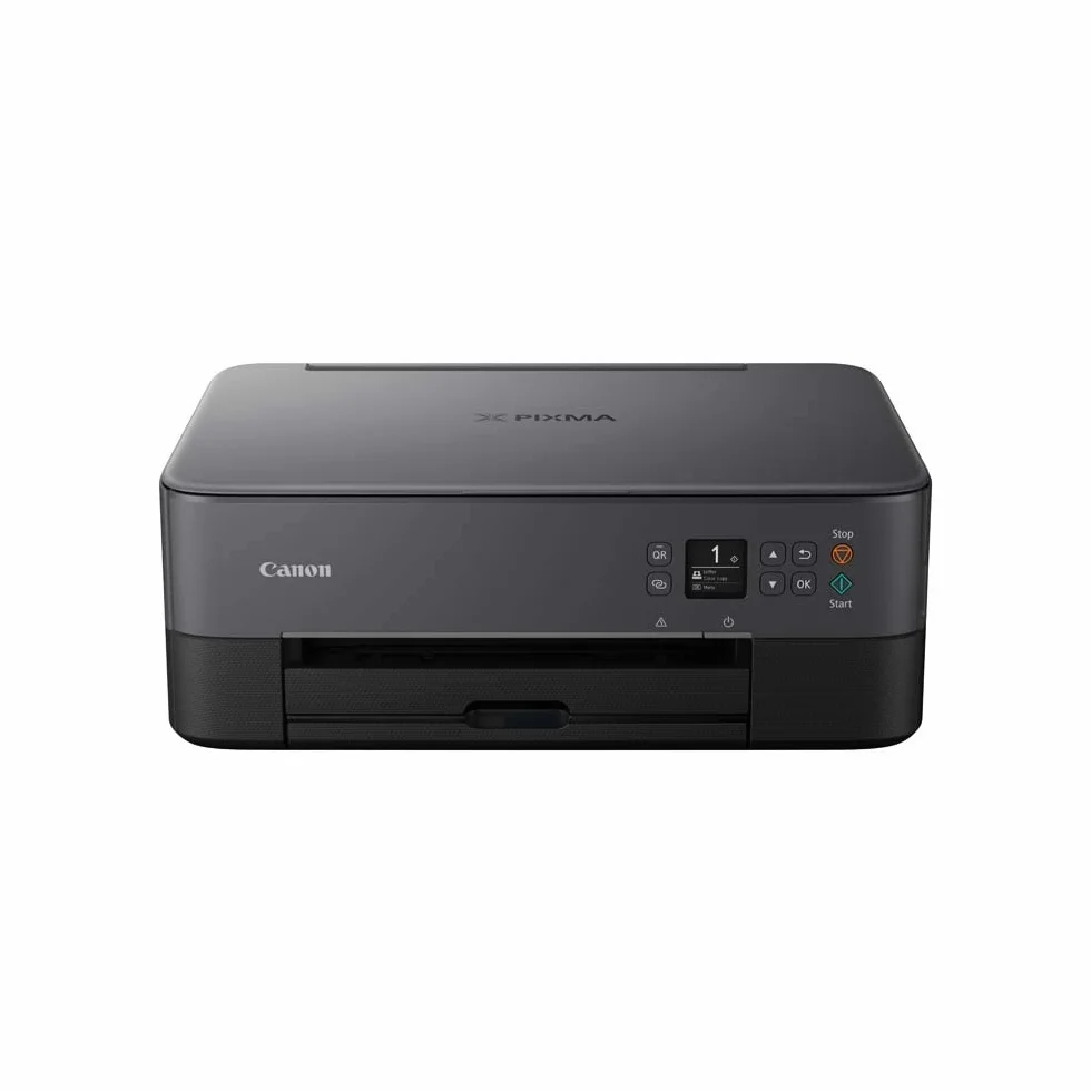 Canon PIXMA TS5350 kolorowa drukarka atramentowa, urządzenie wielofunkcyjne DIN A4 (skaner, kopiarka, OLED, 4800 x 1200 dpi, USB, Wi-Fi, druk dwustronny, 2 podajniki papieru), czarna