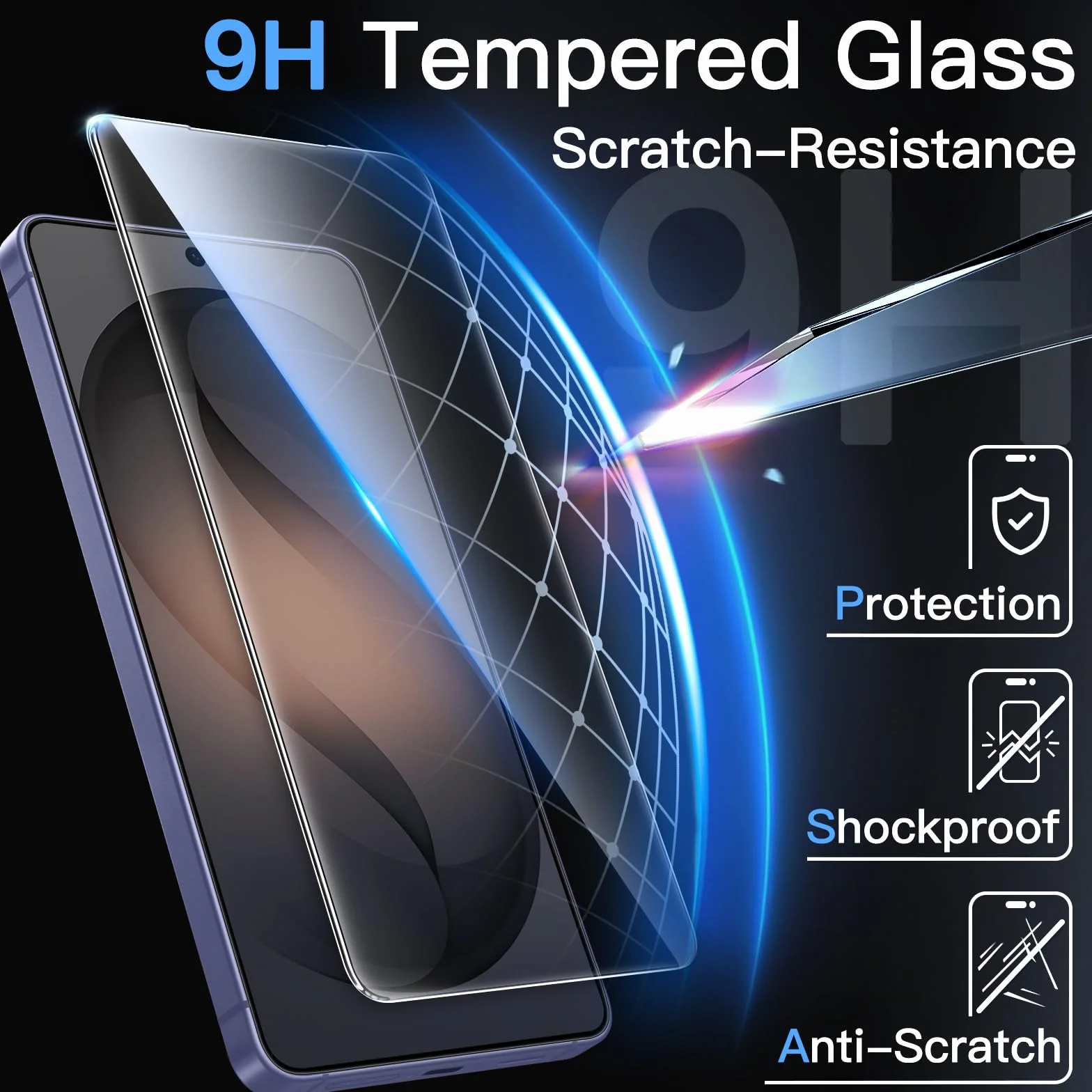 JETech Ochraniacz Ekranu dla Samsung Galaxy S26 Ultra, Zestaw do Łatwej Instalacji w 10 Sekund z Jednoetapową Tacą Wyrównującą, 9H Szkło Hartowane Film, HD Wyraźny, 2 Sztuki