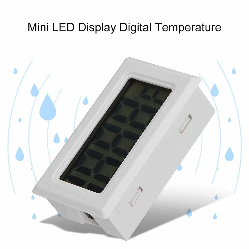 Nano Silver do Basenu Termometr do Kąpieli Mini Wyświetlacz Led Cyfrowy Miernik Temperatury Naczynia Czujnik Sondy Cyfrowy Termometr Lcd