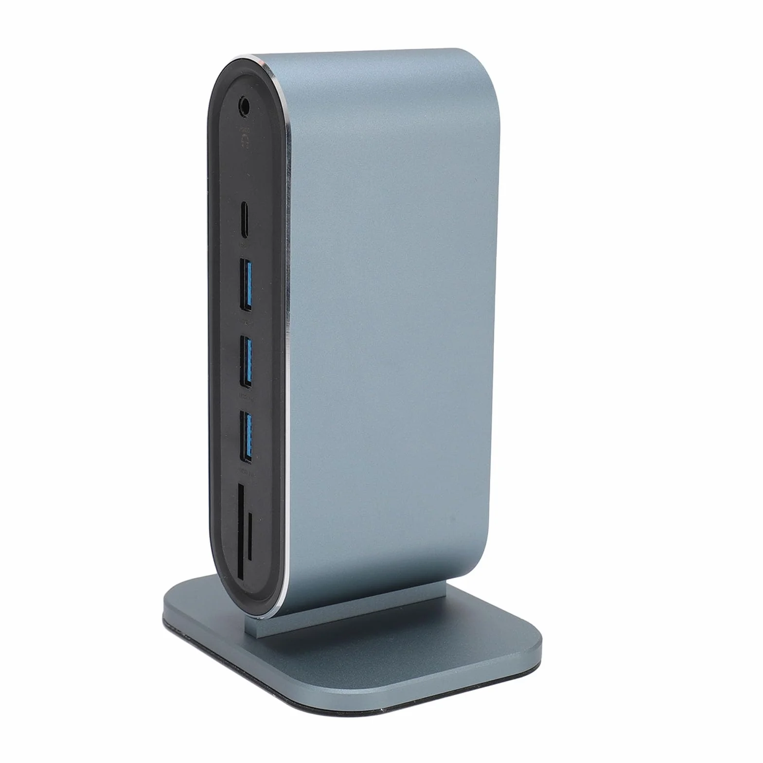 aqxreight Stacja Dokująca USB C do Laptopa 12 Cali, 4K VGA, Koncentrator USB C 10 Gb/s z Ethernetem 100 Mb/s, ładowanie PD 87 W, Porty A 5 Gb/, Gniazdo Kart SD, Aluminiowy Przenośny Koncentrator do