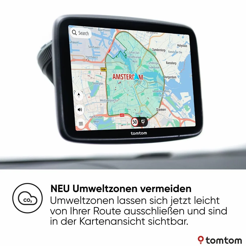 TomTom GO Superior GPS nawigacja z ekranem HD 7 cali, informacje o korkach TomTom Traffic, mapy Świata i samoprzylepne krążki