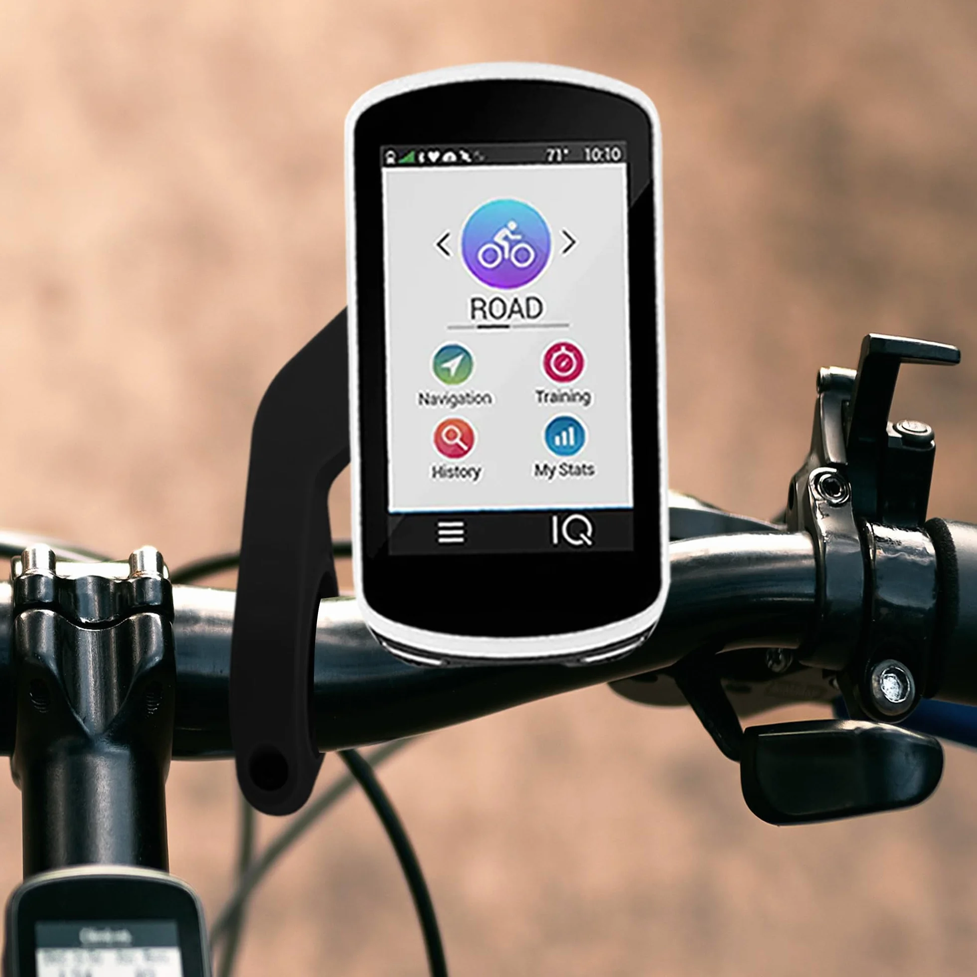 kwmobile Uchwyt rowerowy GPS na kierownicę kompatybilny z Garmin Edge, Czarny