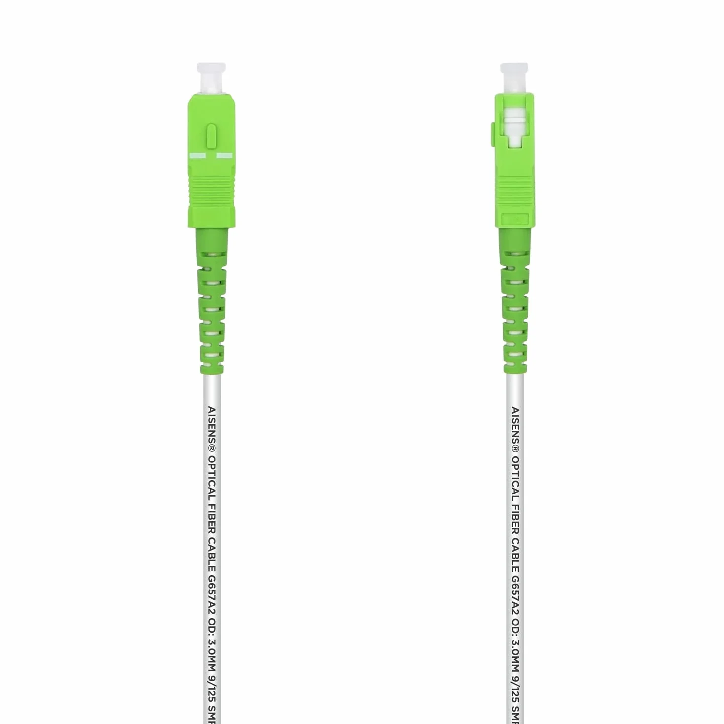 Kabel światłowodowy G657A2 9/125 SMF simplex SC/APC-SC/APC 7.0m Biały LSZH Dca