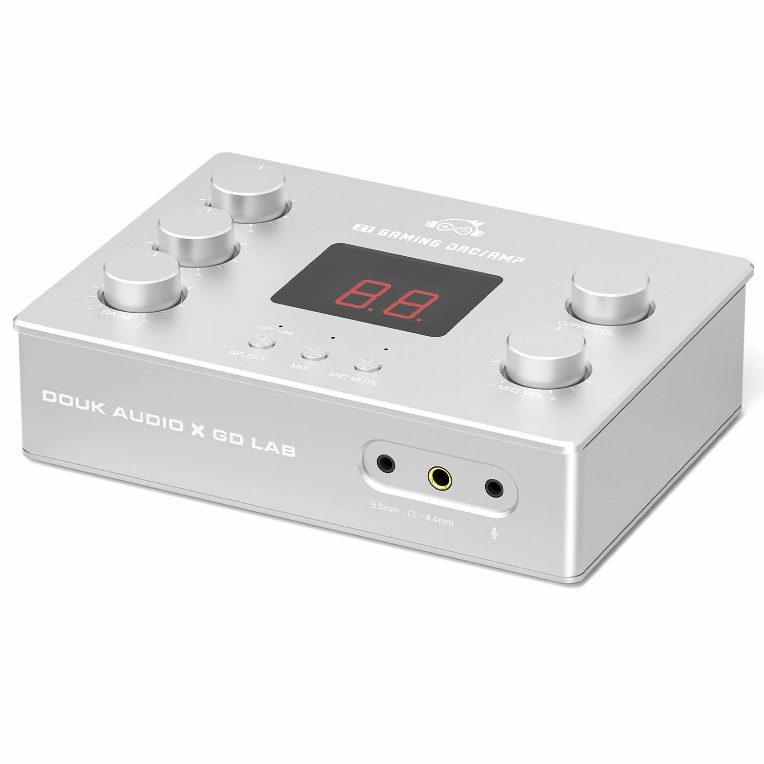 Douk Audio x GD-LAB Z1 Gaming-DAC: wzmacniacz do gier FPS z chipem ESS9039Q2M, symetrycznym wyjściem słuchawkowym 4,4 mm i przyłączem mikrofonu XLR z zasilaniem 48 V do PC, PS5, przełącznika i