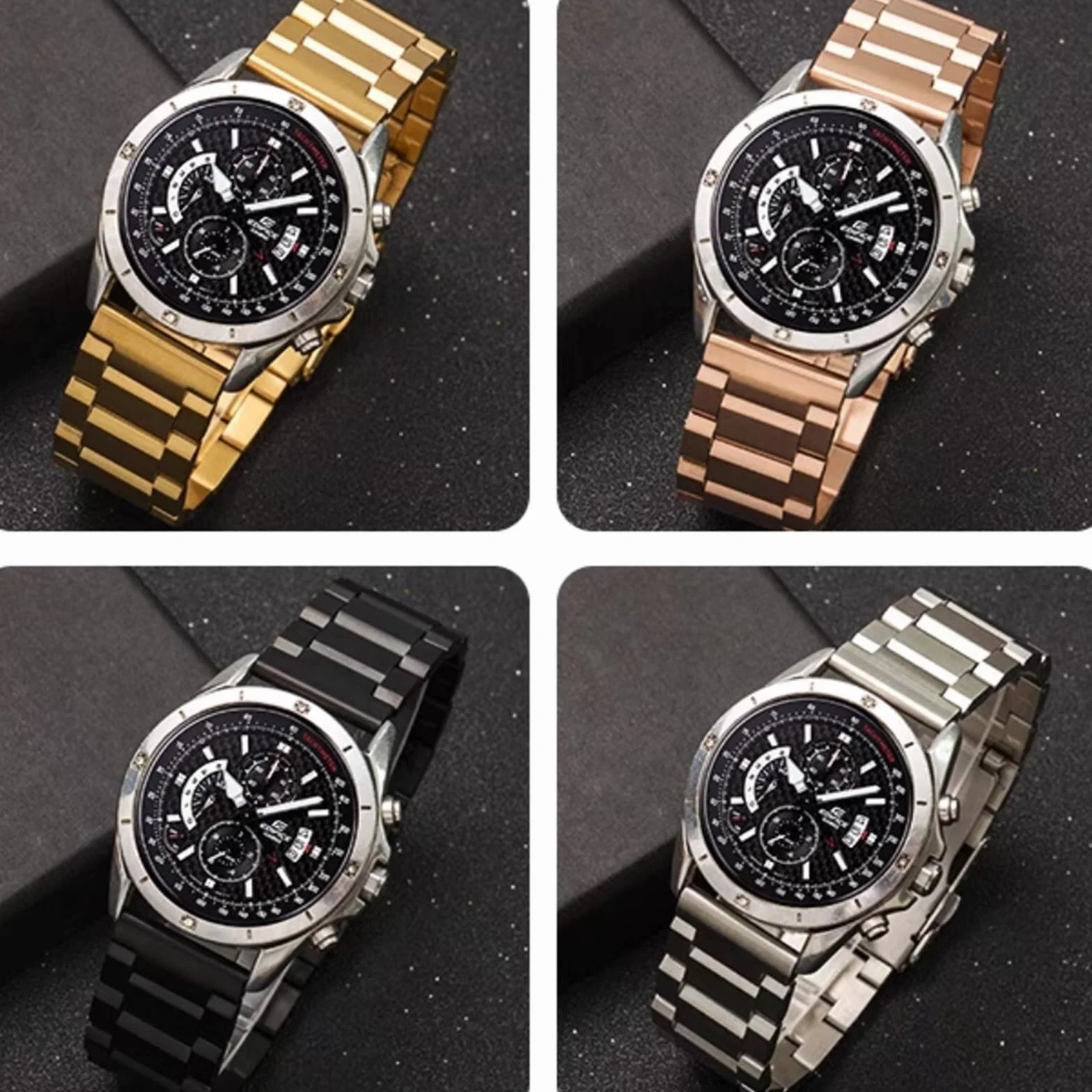 Pasek do zegarka ze stali nierdzewnej z szybkim zapięciem, metalowy, matowy, szczotkowany pasek do zegarka, 18 mm, 20 mm, 22 mm, zapasowy pasek dla mężczyzn i kobiet