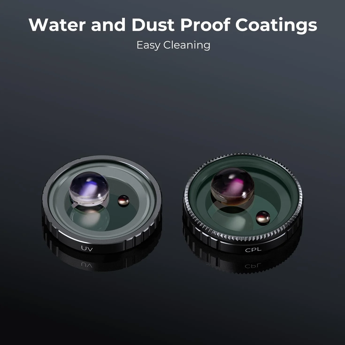 K&F Concept Filtr UV CPL ND4 kompatybilny z Insta360 GO 3S, ochrona obiektywu, ultrafioletowy, polaryzacyjny, neutralna gęstość, 3-pak filtrów do akcesoriów Insta Go3