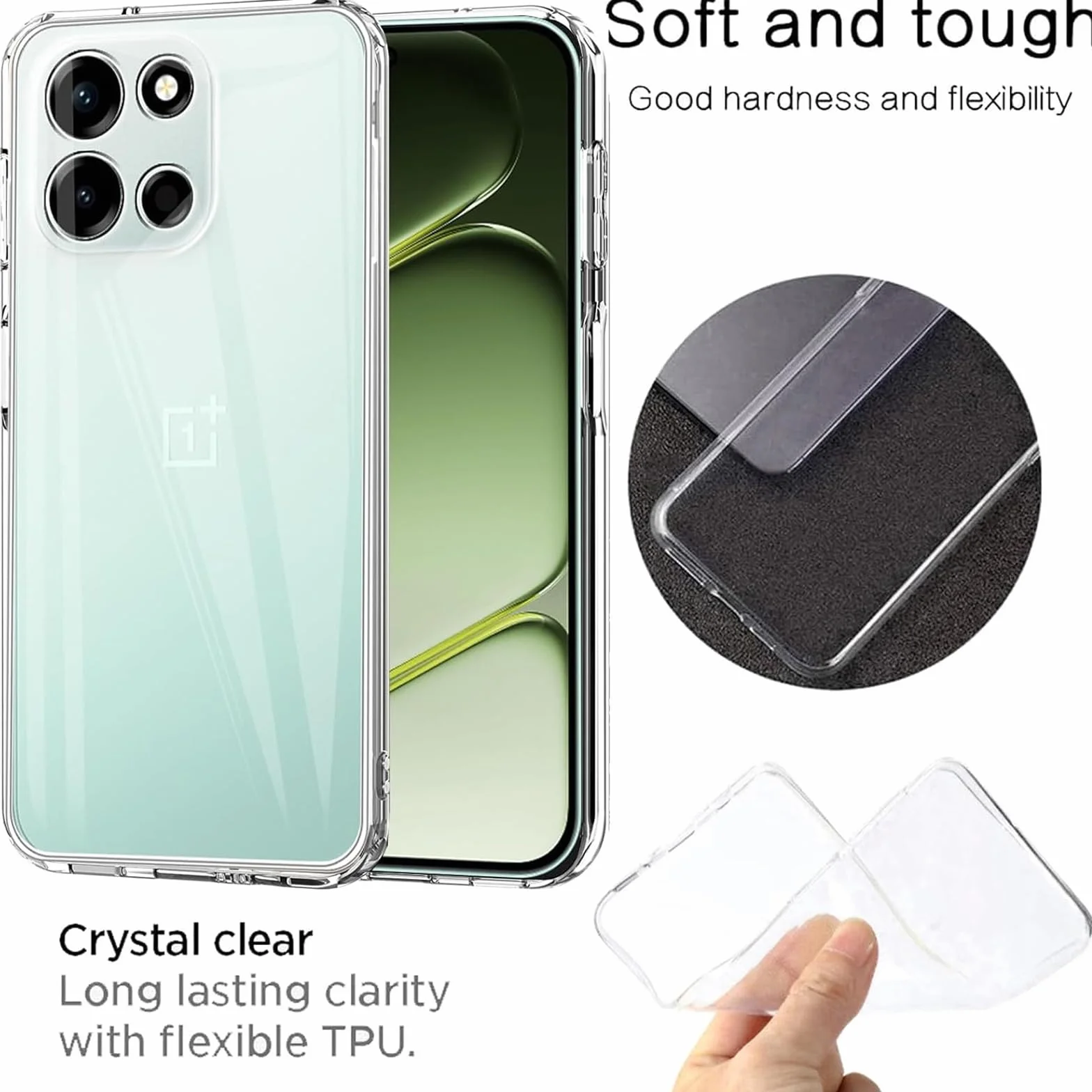 Etui do Oneplus Nord 6 5G + Szkło hartowane, Miękki Silikon TPU Case