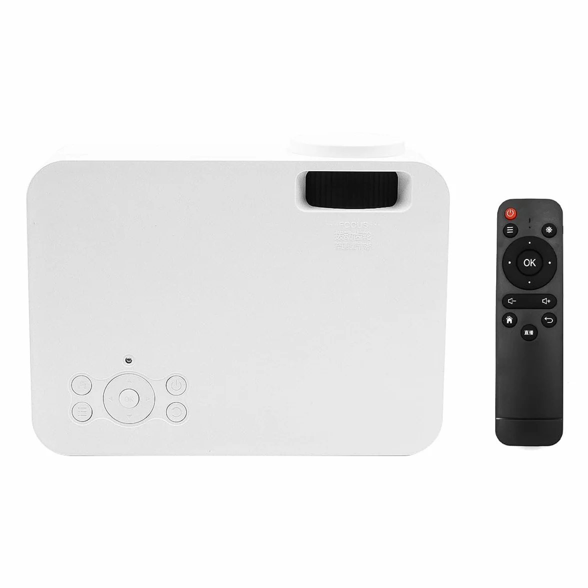 POFET Mini projektor, przenośny projektor telefoniczny, obsługa 1080p Full HD, projektor kina domowego, mały projektor wideo, kompatybilny z HDMI, smartfonem, tabletem, komputerem, telewizorem