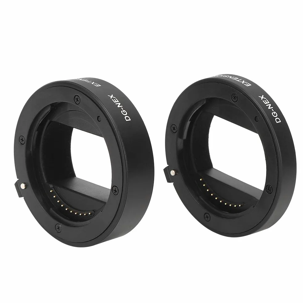 10mm + 16mm automatyczne ogniskowanie makro pierścień pośredni rura przedłużająca, do aparatów dla A9 A7 A7II A7III A7RIII A7RII A7S A7R A6300 A6000 A5000 A6500 A6600 NEX-5T