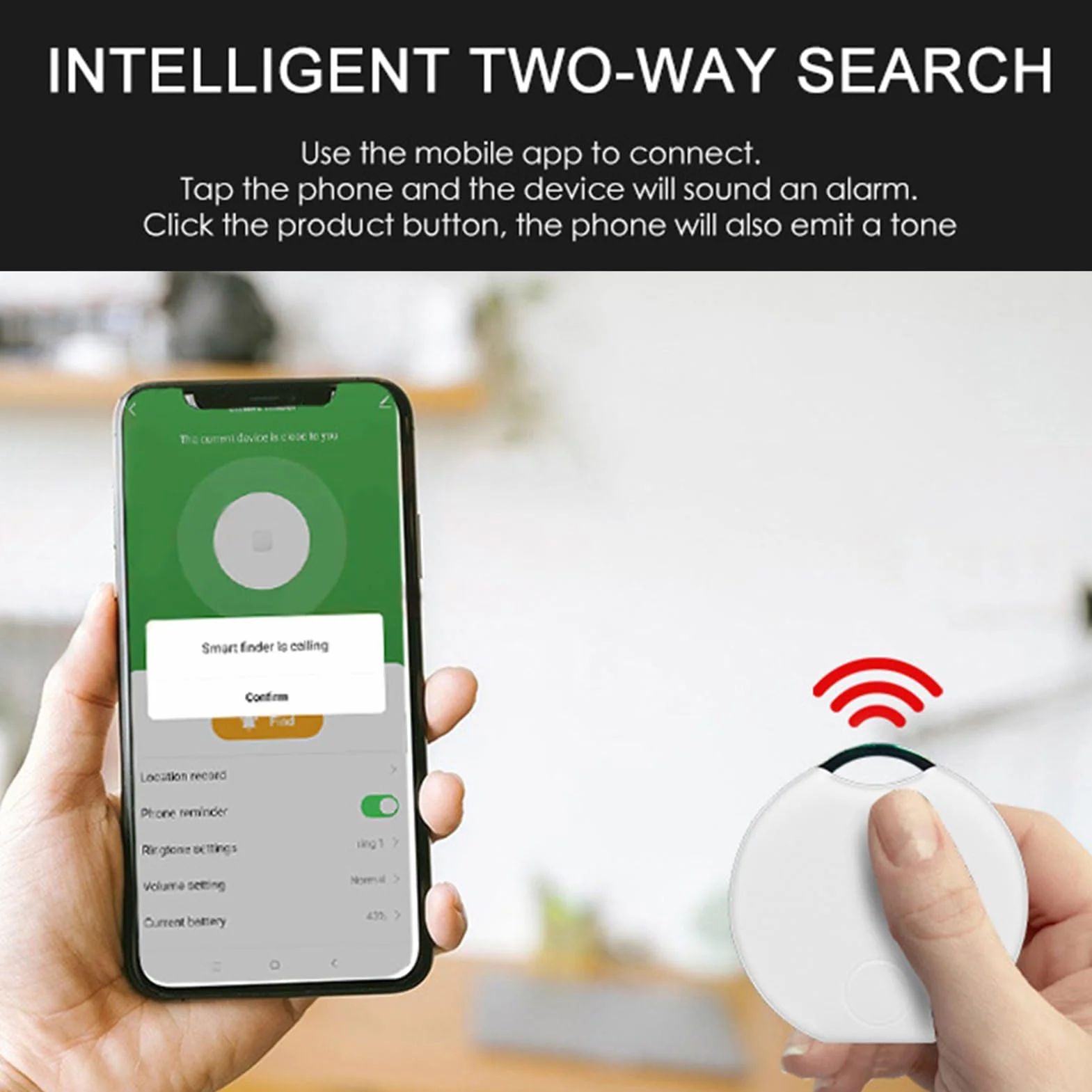 lokalizator zwierząt domowych, inteligentny tracker dla zwierząt domowych, kompaktowe akcesorium do monitorowania 4 x 3,8 x 0,8 cm, wydajna funkcja wykrywania ścieżek, narzędzie zapobiegające