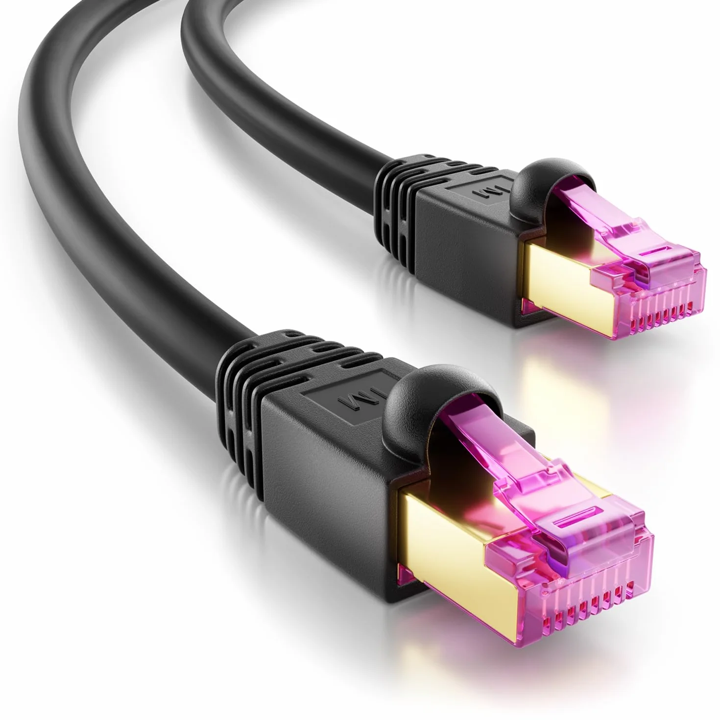 deleyCON 15m Kabel Sieciowy CAT7 Outdoor do Zastosowań Zewnętrznych (10 Gbit/s, 600 MHz, Ekranowanie S/FTP, Miedź) RJ45 Ethernet LAN DSL Kabel Patch - Odporny na Warunki Atmosferyczne - do PC, TV