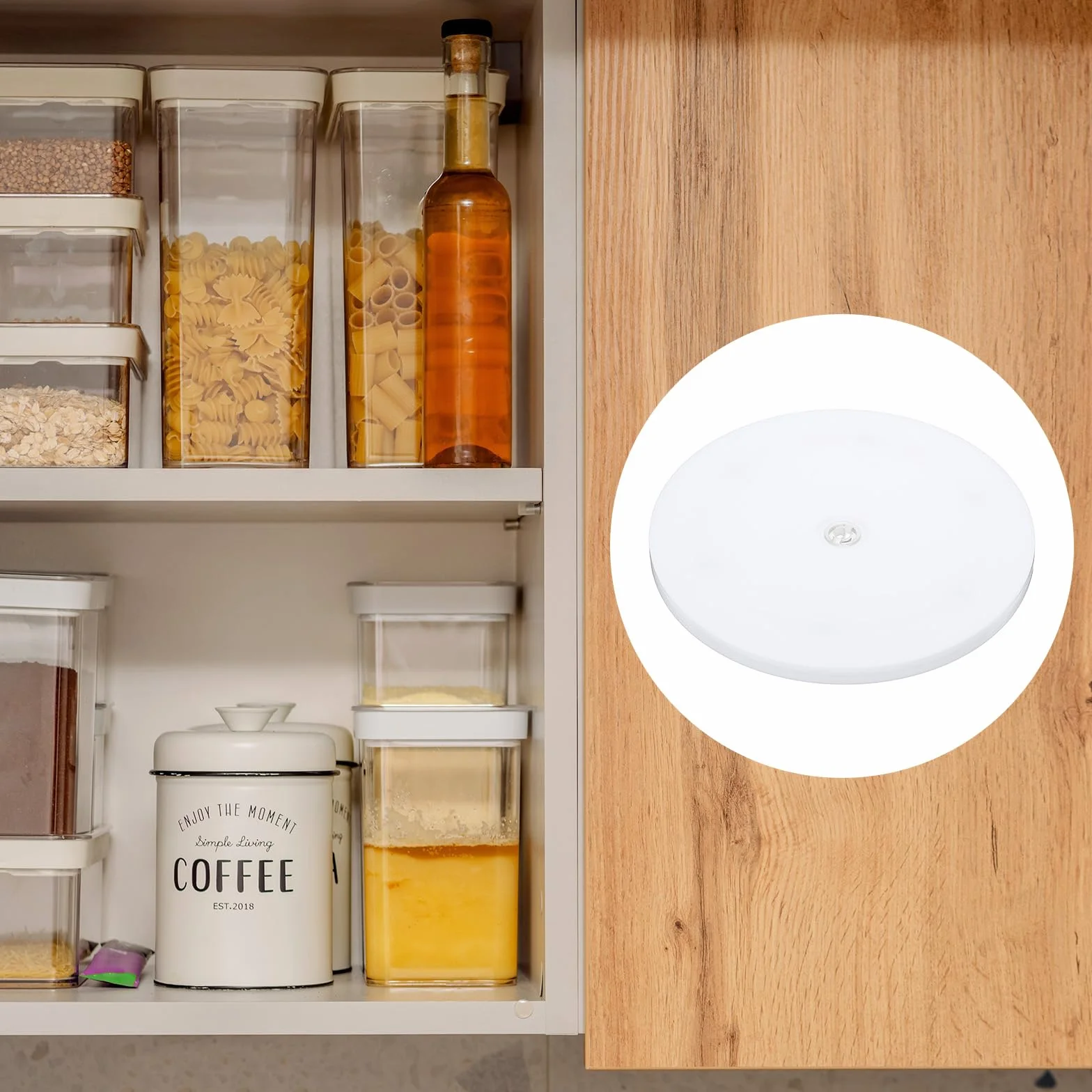 PATIKIL 17,8 cm obrotowa, ciężka podstawka obrotowa, 360˚ obrotowa podstawka Lazy Susan z łożyskami kulkowymi ze stali do obracania modeli, roślin, komputerów, telewizorów, monitorów, biała