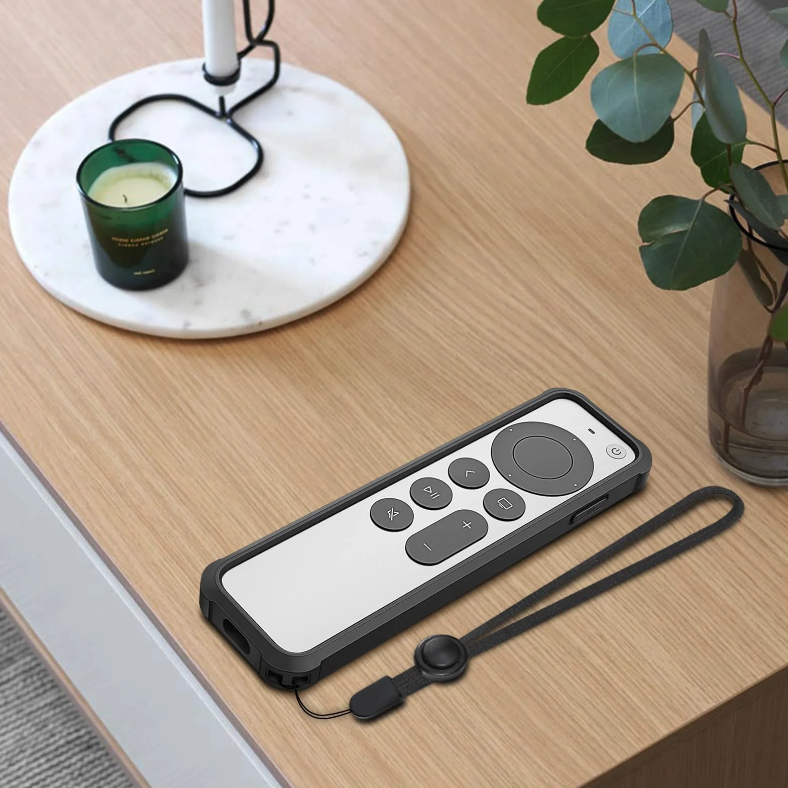 Fintie Etui ochronne do Apple TV Siri Remote 2021, 2022, miękkie, TPU, lekkie, antypoślizgowe, odporne na wstrząsy etui do Apple TV 4K / HD Siri (2. generacji/3. generacji), czarne