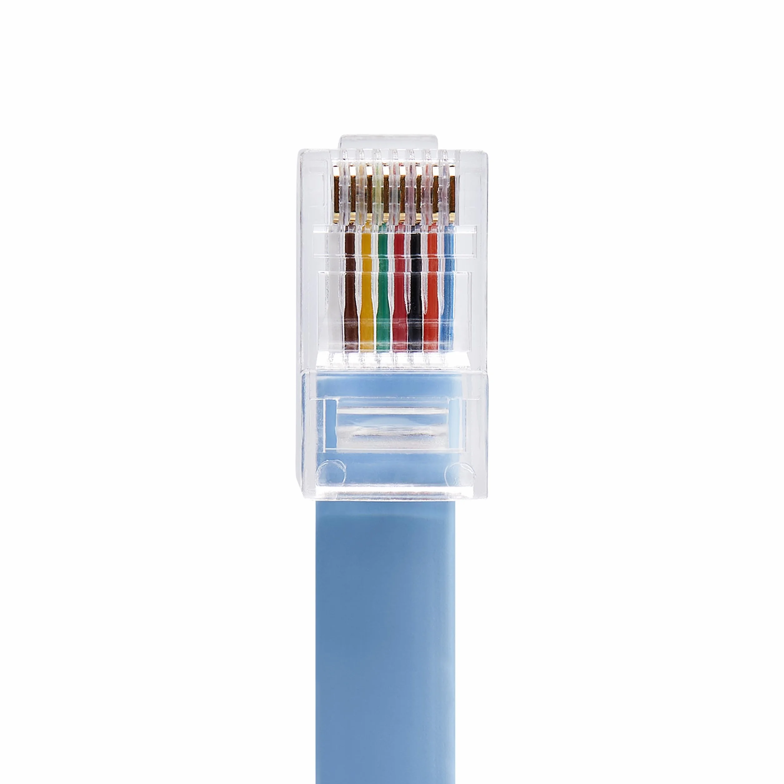 StarTech.com ROLLOVERMM6 Kabel do konsoli Cisco, Ethernet RJ45, kabel sieciowy, RJ-45 (M) do RJ-45 (M), formowany 1,8 m, płaski, niebieski