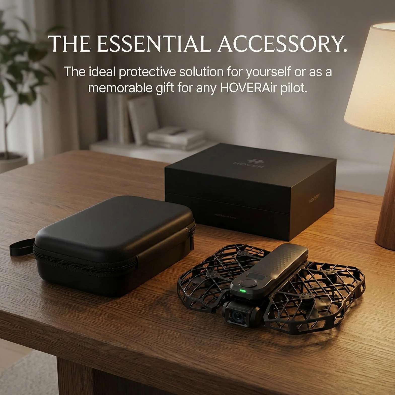 Hove Etui przenośne do HOVERAir X1 Pro PROMAX 8K Action Flying Camera, wodoodporna twarda obudowa ochronna z paskiem i smyczą