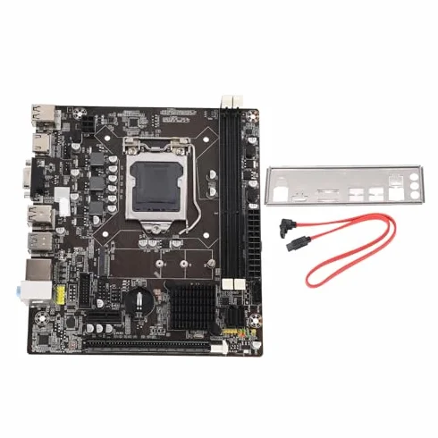 Płyta Główna do Gier DDR3, 1155 Pinów 2 DDR3 100M Mining Płyta Główna Obsługująca Procesory Corei7, I5, I3 (LGA1155), Obsługuje Cyfrowe Wyjście Wideo High Definition