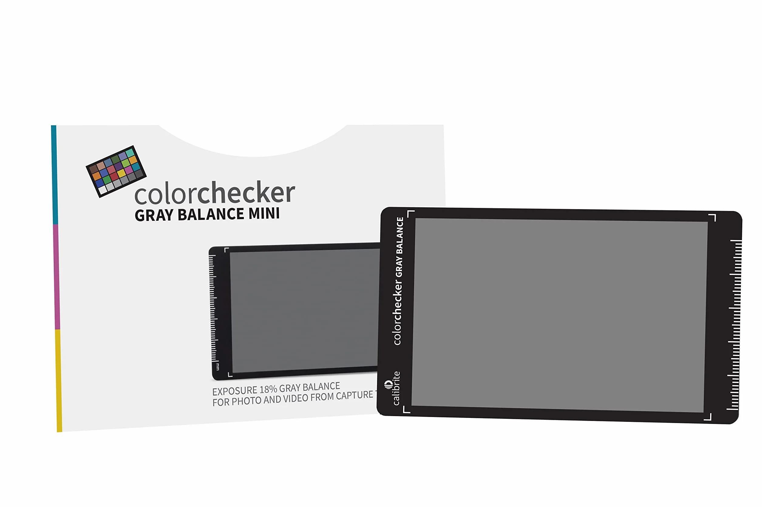 Calibrite ColorChecker Gray Balance Mini: 18% szara karta do prawidłowej ekspozycji w fotografii i wideo, CCGB Mini