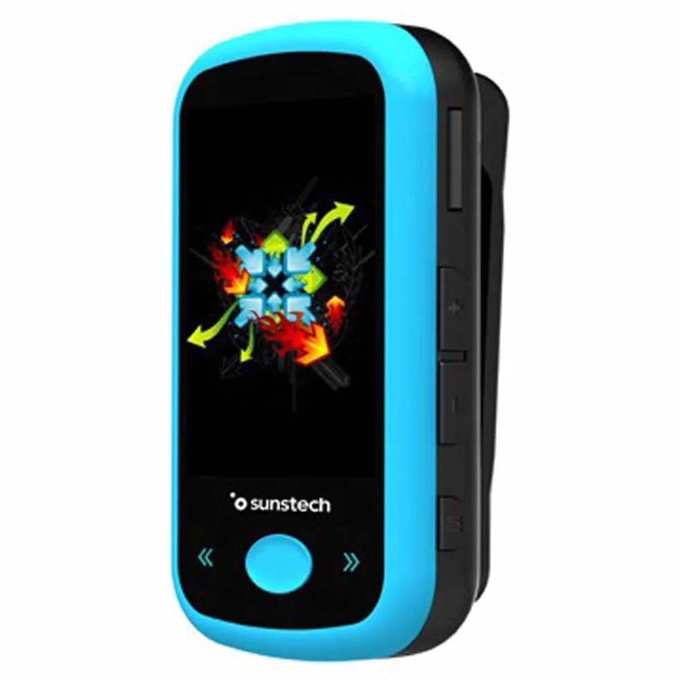 Sunstech IBIZABT8 GB odtwarzacz MP4, czarny, niebieski 8 GB, odtwarzacz MP3/MP4, 8 GB, LCD, 3,5 mm, radio FM, czarny, niebieski)