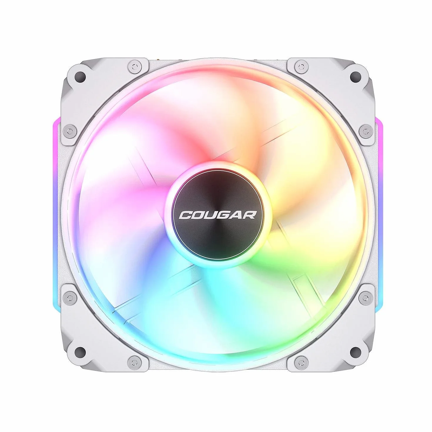 COUGAR GAMING | WENTYLATOR GAMING | KIT3APOLAR120RGBWH - Wentylatory do gier - biały, hydrodynamiczne łożyska i sterowanie PWM - System amortyzacji Q-Stop