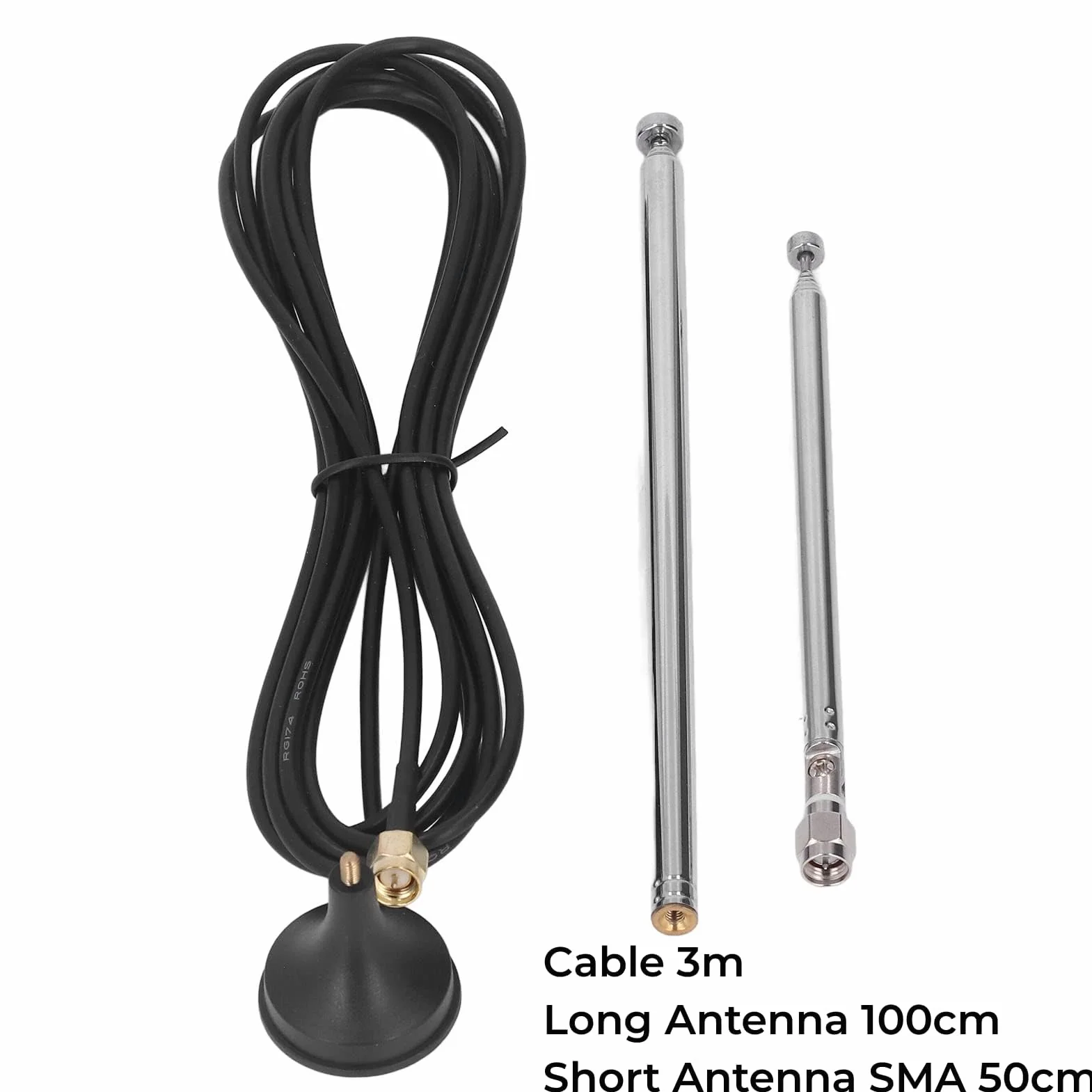 Antena odbiornika SDR 0,1 MHz do 1,7 GHz SDR odbiornik pełnozakresowy antena odbiornik radiowy SDR obsługuje antenę TCXO Odbiornik SDR do monitora dronów