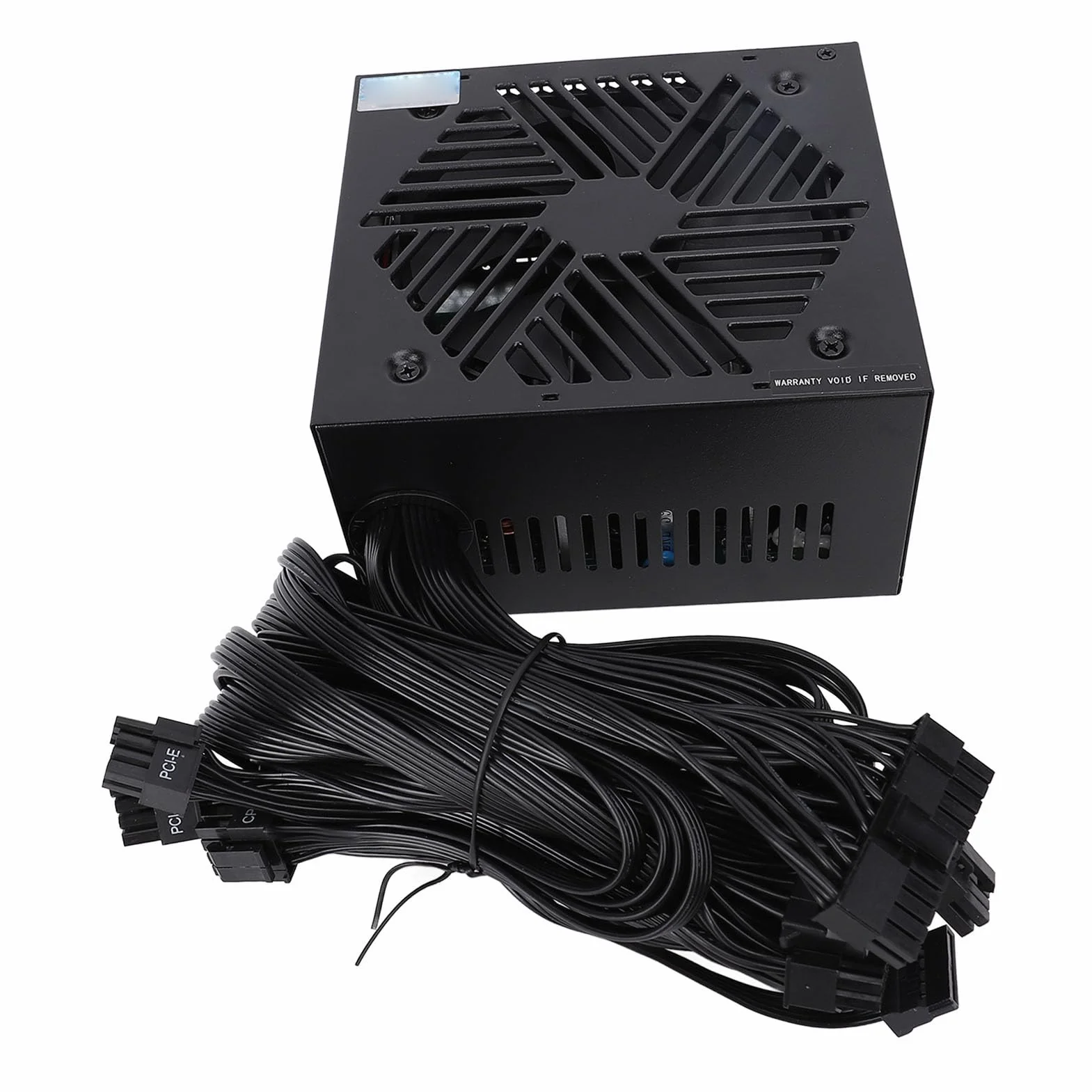 Generic Zasilacz Komputerowy o Wydajności ponad 80% Aktywny Zasilacz ATX 700 W do Gier, Stop Aluminium W Kolorze Czarnym, Płyta Główna 24-pinowa, Odpowiednia dla Graczy