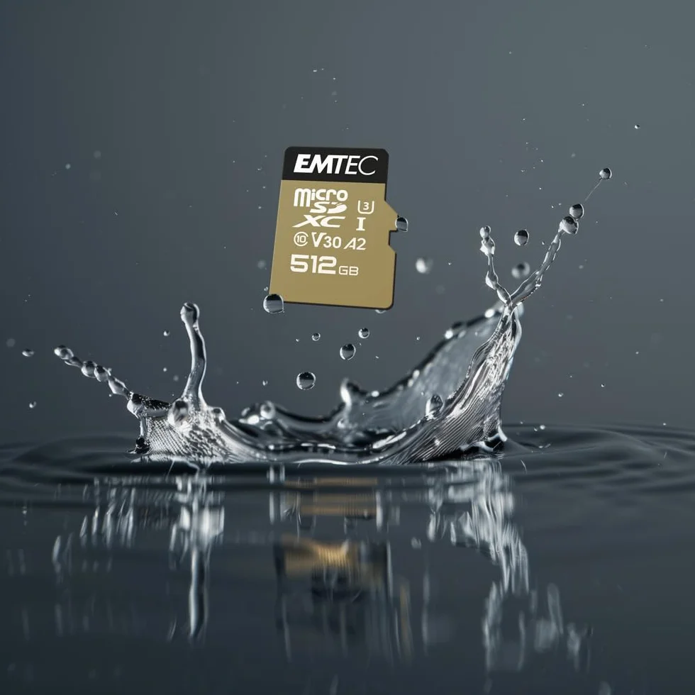 EMTEC ECMSDM64GXC10SP - Karta microSD - Zasięg Speedin - UHS-I U3 - Z adapterem Ultra Performance - Prędkość odczytu do 100MB/s - 512 Gb