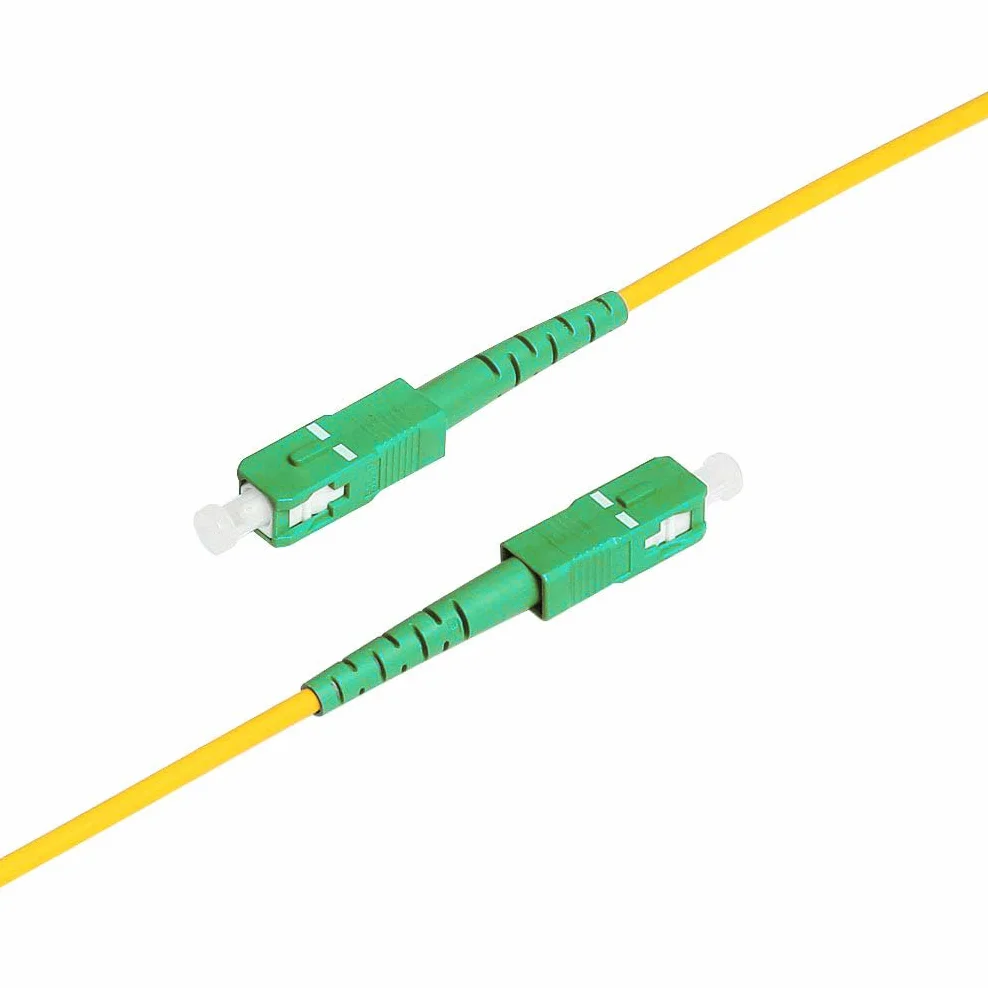 Kabel krosowy z włókna OS2 SC/APC do SC/APC Simplex 5 m (16,5 stóp), 9/125 tryb pojedynczy APC Polish LSZH, 5-letnia gwarancja