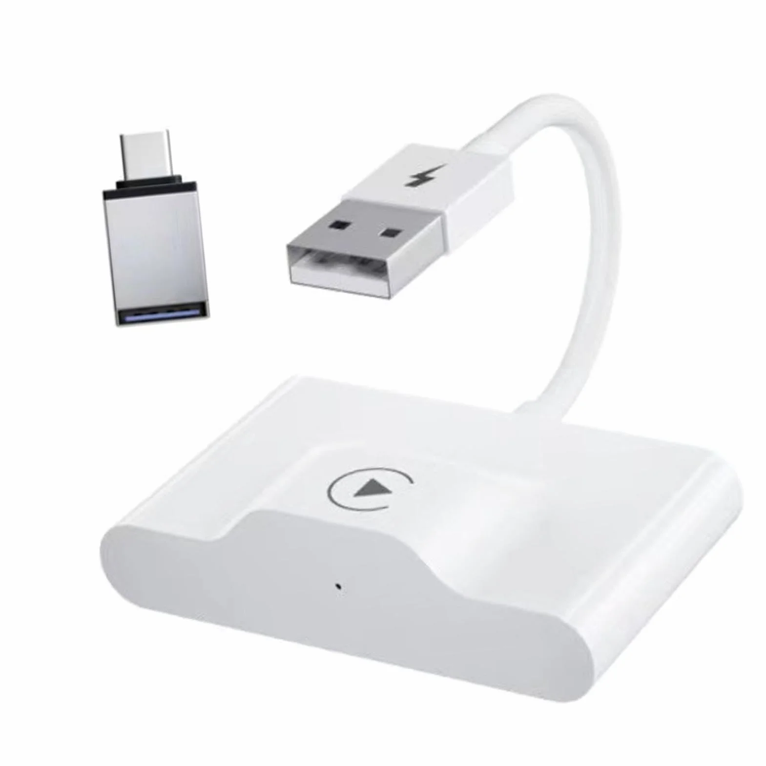 Adapter Carplay, Carplay Dongle Przewodowy do Bezprzewodowego Kompaktowego Interfejsu USB dla 'a (Wklęsła powierzchnia)