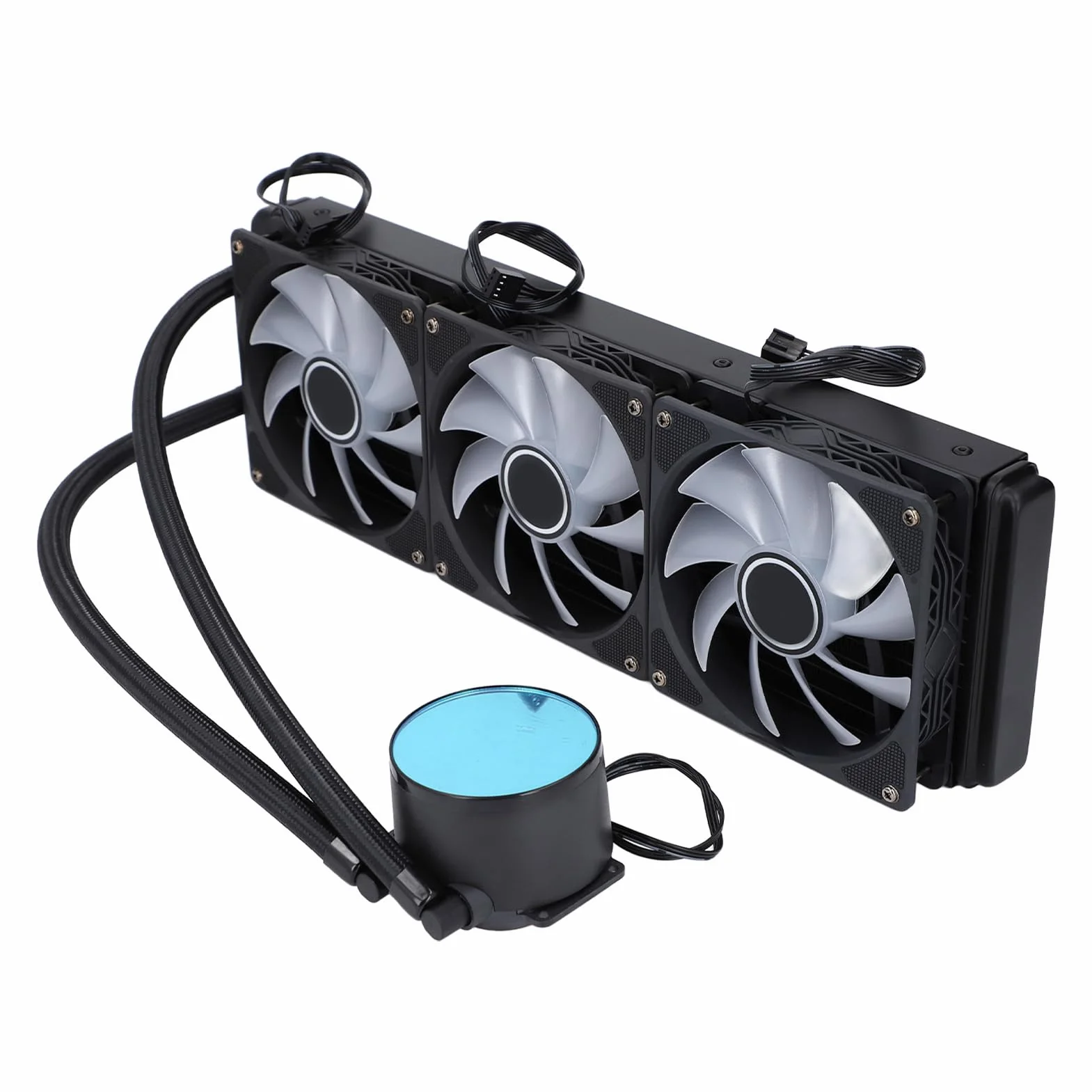 Alomejor Chłodnica Procesora Wentylator Chłodnicy Wysokowydajny System Chłodzenia cieczą do Gier LGA 1700 1200 115X, z Oświetleniem RGB dla Entuzjastów Komputerów PC