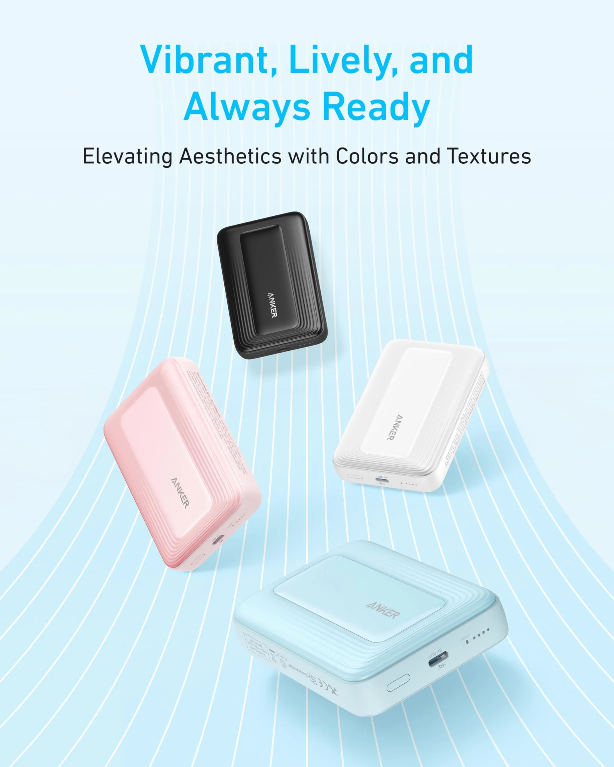 Anker Zolo Magnetic Power Bank, kompaktowy powerbank 10000mAh z szybkim ładowaniem do 30W,bezprzewodowy i przenośny, przyjemny w dotyku i wytrzymały, do serii iPhone17/16/15, AirPods i innych urządzeń | Bezprzewodowy, wytrzymały powerbank z przyjemnym w d
