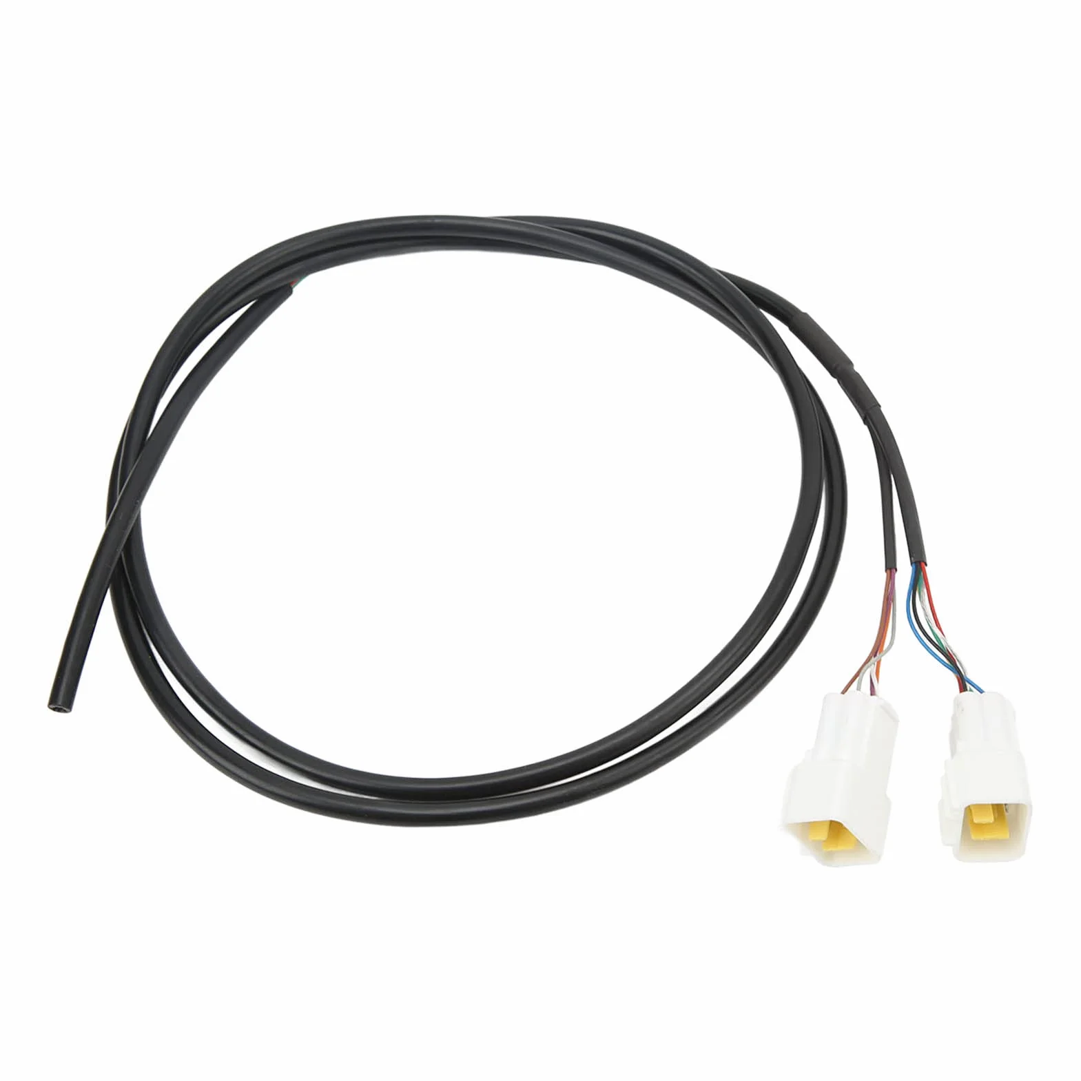 Wakects 4 szt. Przedłużacz Silnika Miedziany Kabel Połączeniowy Silnika 16 mm² Uniwersalny Dzielony Kabel 1,35 M do Przedłużacza Okablowania Pojazdów Elektrycznych i Motocykli