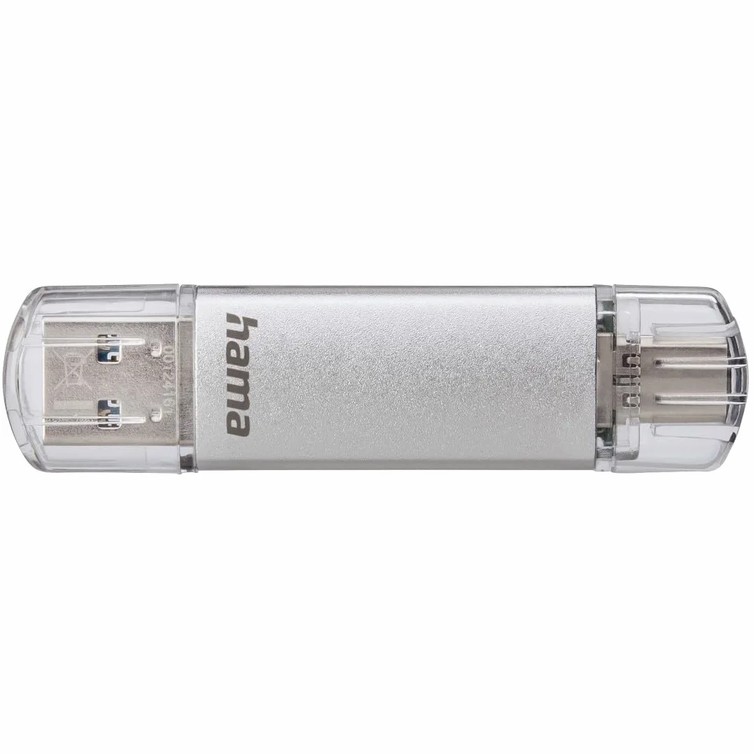 Hama C-Latea Pamięć USB C USB A 64 GB 40 MB/s Pendrive Srebrny