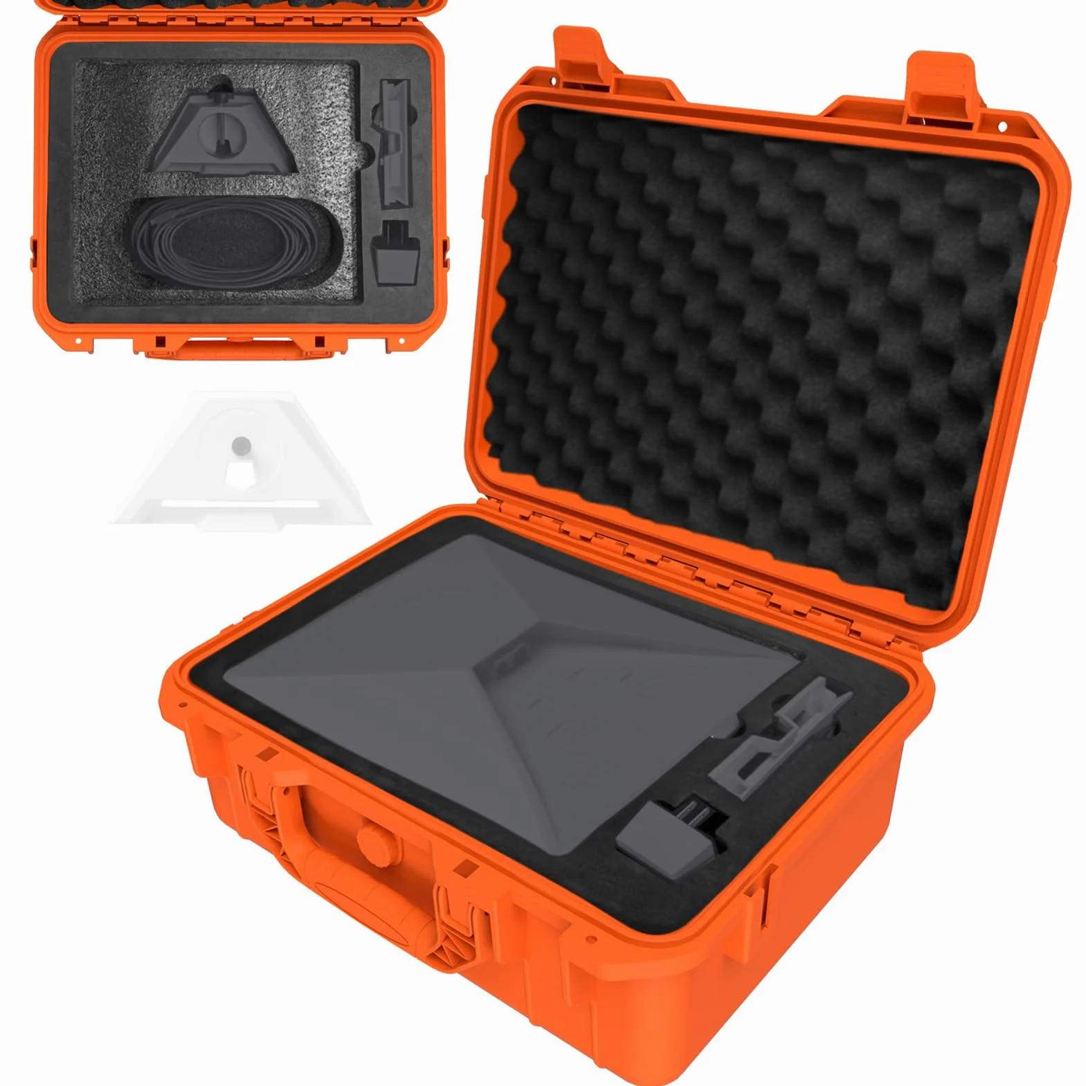 Mini Travel Hard Cover Wodoodporny Schowek Trwała Ochrona Przed Uderzeniami dla Mini Akcesoriów Idealne Dopasowanie do Podróży Camping Orange