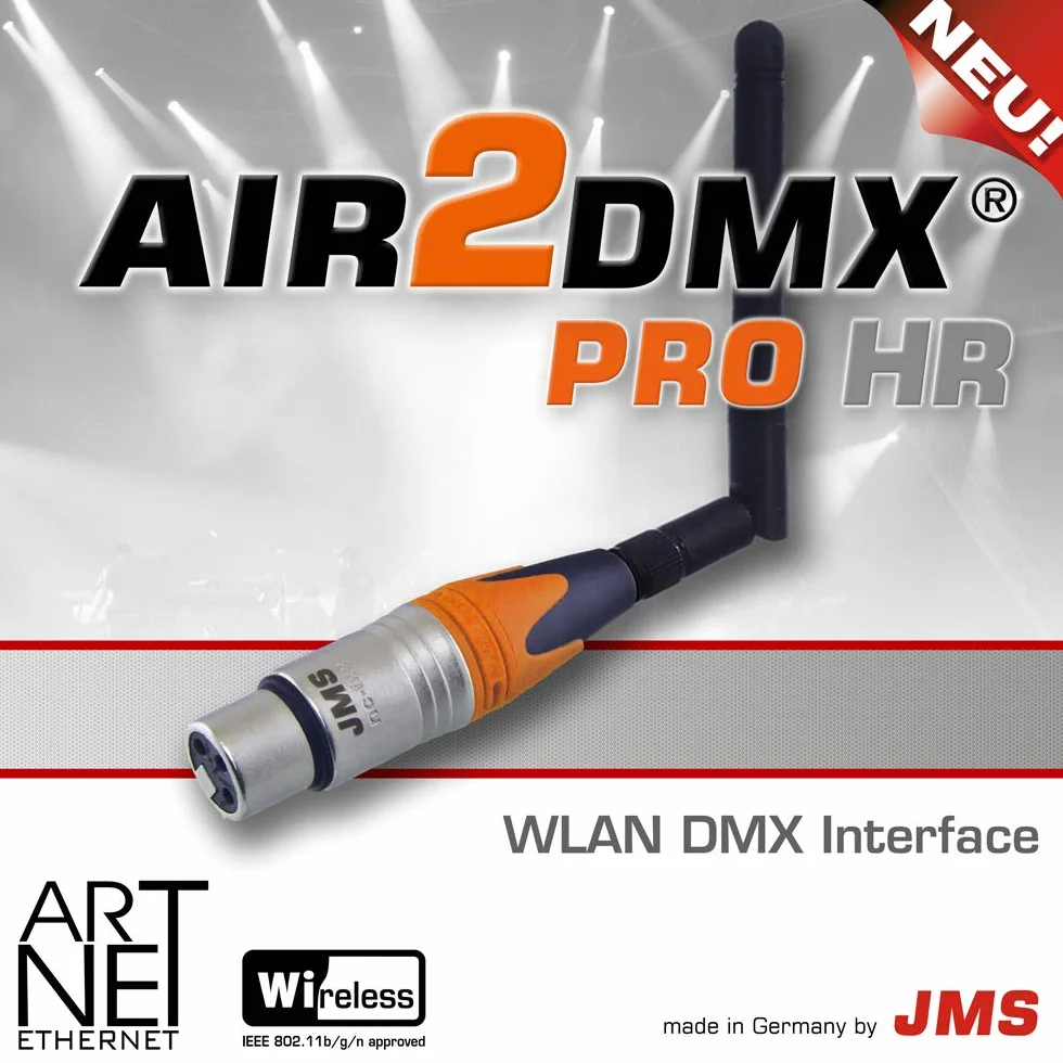 JMS AIR2DMX PRO HR WLAN Interfejs ArtNet Węzeł DMX