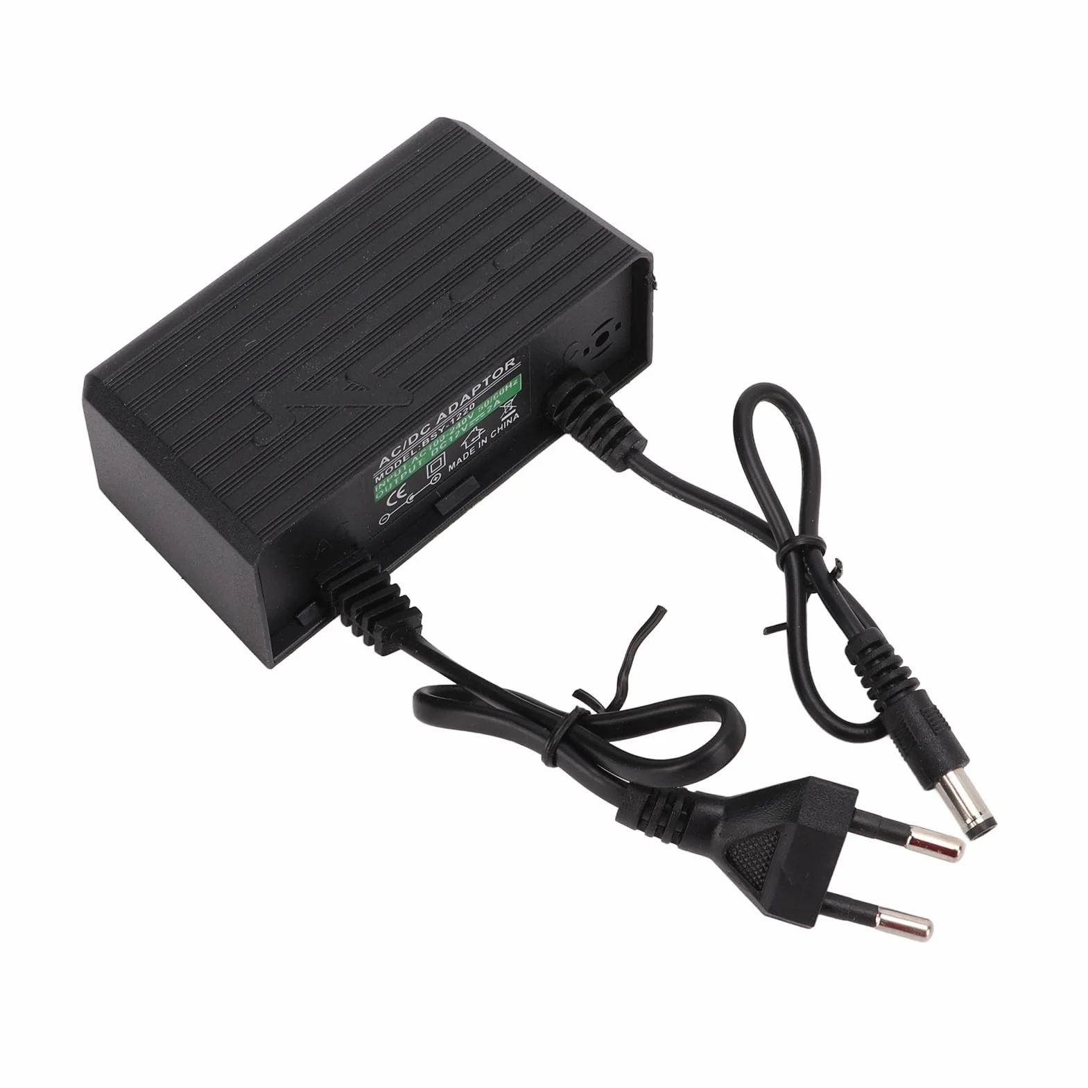 Zasilacz 12V 2A AC 100-240V do DC12V wodoodporny z ochroną odgromową do kamer monitorujących