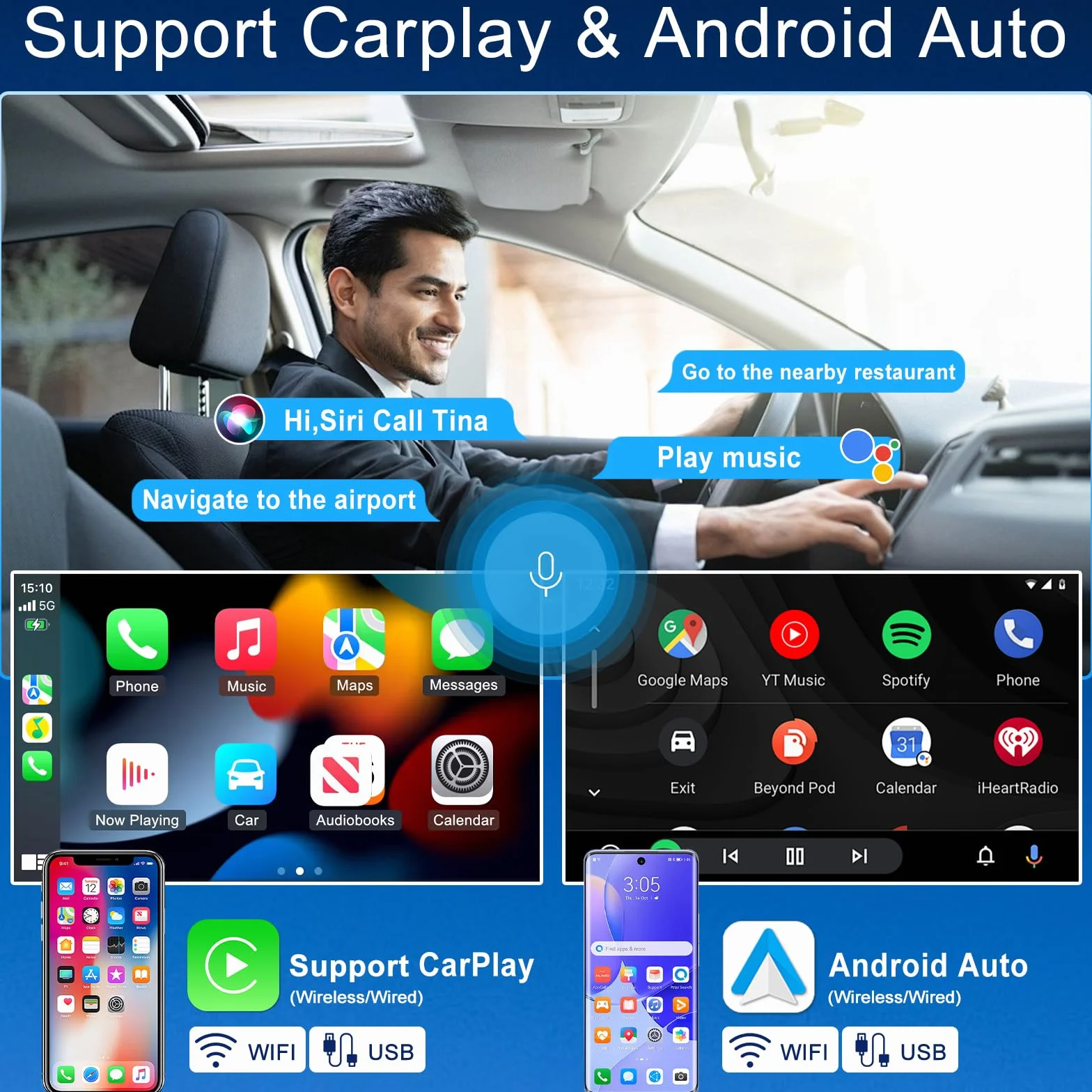 2+32G Android 15 radio samochodowe do Chevy S10 2003-2006 z Carplay Android Auto | 7-calowy ekran dotykowy Auto Stereo Display Player Radio GPS Navigation Head Unit z SWC FM RDS MirrorLink Split Screen