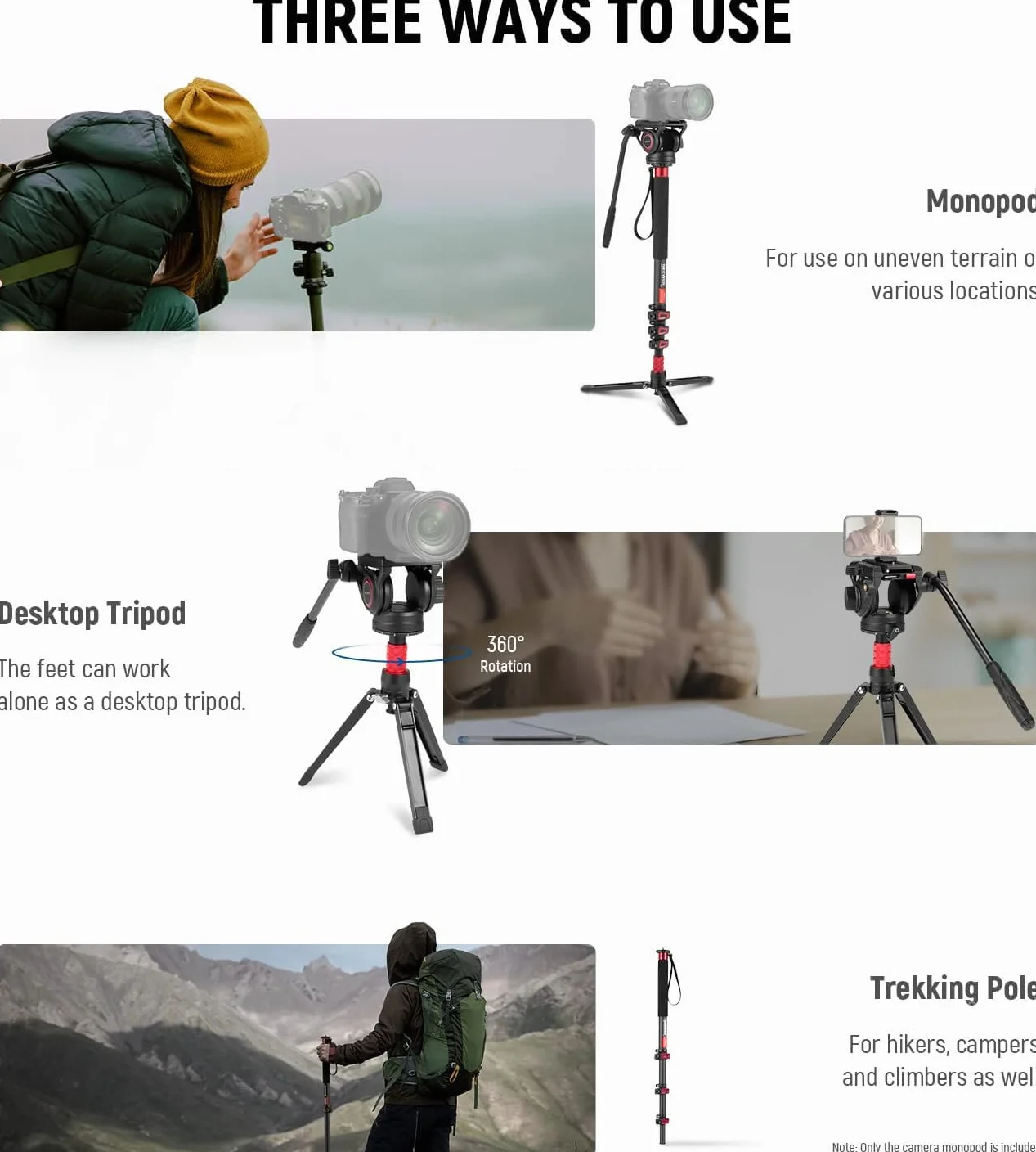 NEEWER Monopod do aparatu 71,6 cala teleskopowy monopod z włókna węglowego z szybkim uwalnianiem płyta do DJI RS Gimbals Manfrotto zdejmowana podstawa do kamery wideo, maksymalne obciążenie