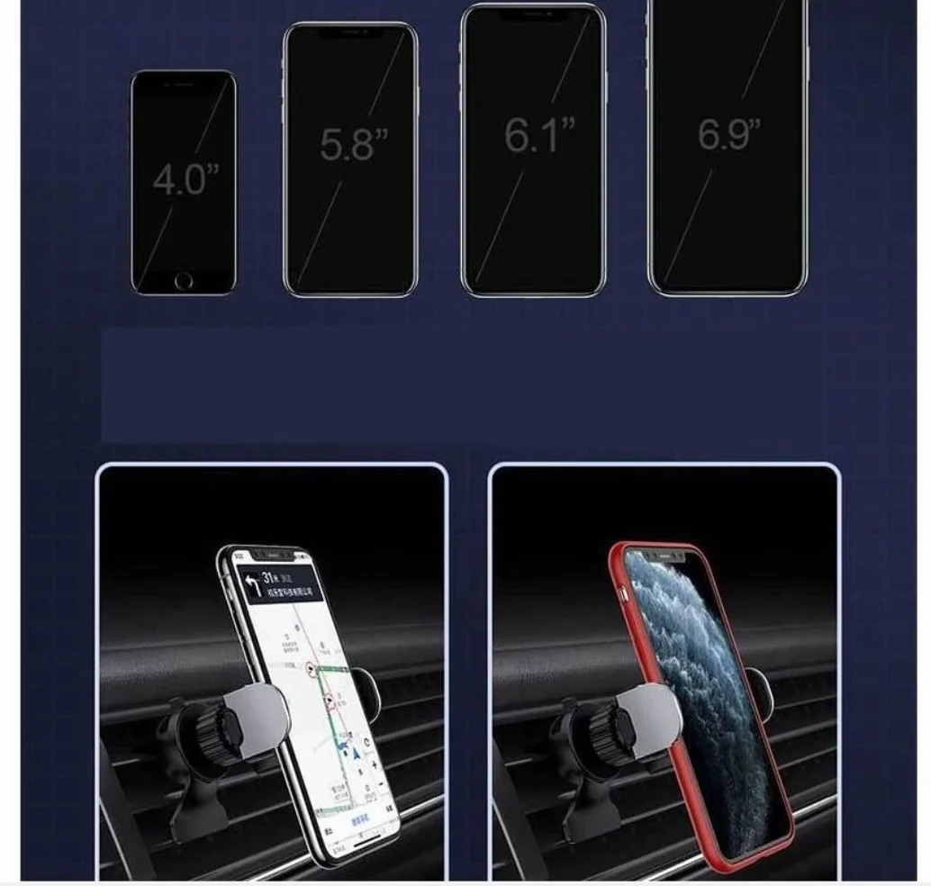 Smartfon Uchwyt Do Samochodu Samochód Elektryczny uchwyt na telefon komórkowy Uchwyt do nawigacji samochodowej Wylot powietrza Gravity Uniwersalne wsparcie telefonu komórkowego Wspornik Nawigacyjny
