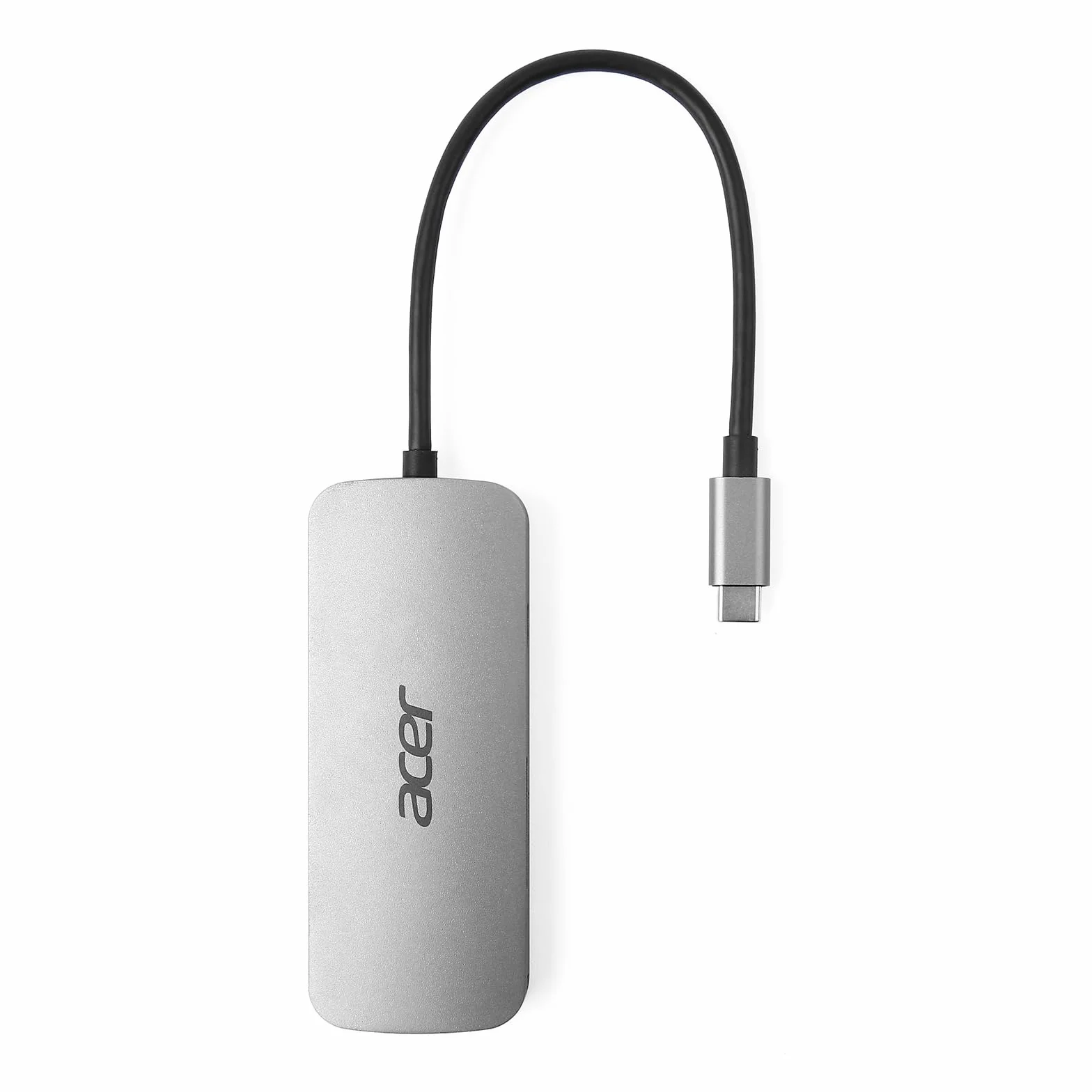 Acer Mini stacja dokująca 7 w 1 (USB typu C do 1 x USB typu C (w PD), 3 x USB 3.0, 1 x HDMI, 1 x czytnik kart SD, 1 x czytnik kart microSD), kolor srebrny