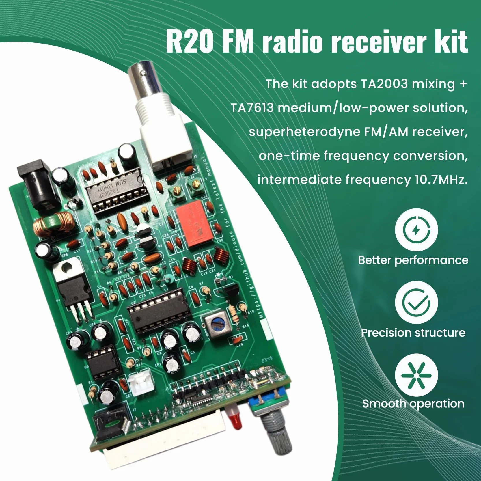 Odbiornik Radiowy FM AM Transmisja FM Pasmo Lotnicze PLL Odbiór Zestaw do Samodzielnego Montażu 118-136M 88-108M Wyświetlacz Cyfrowy
