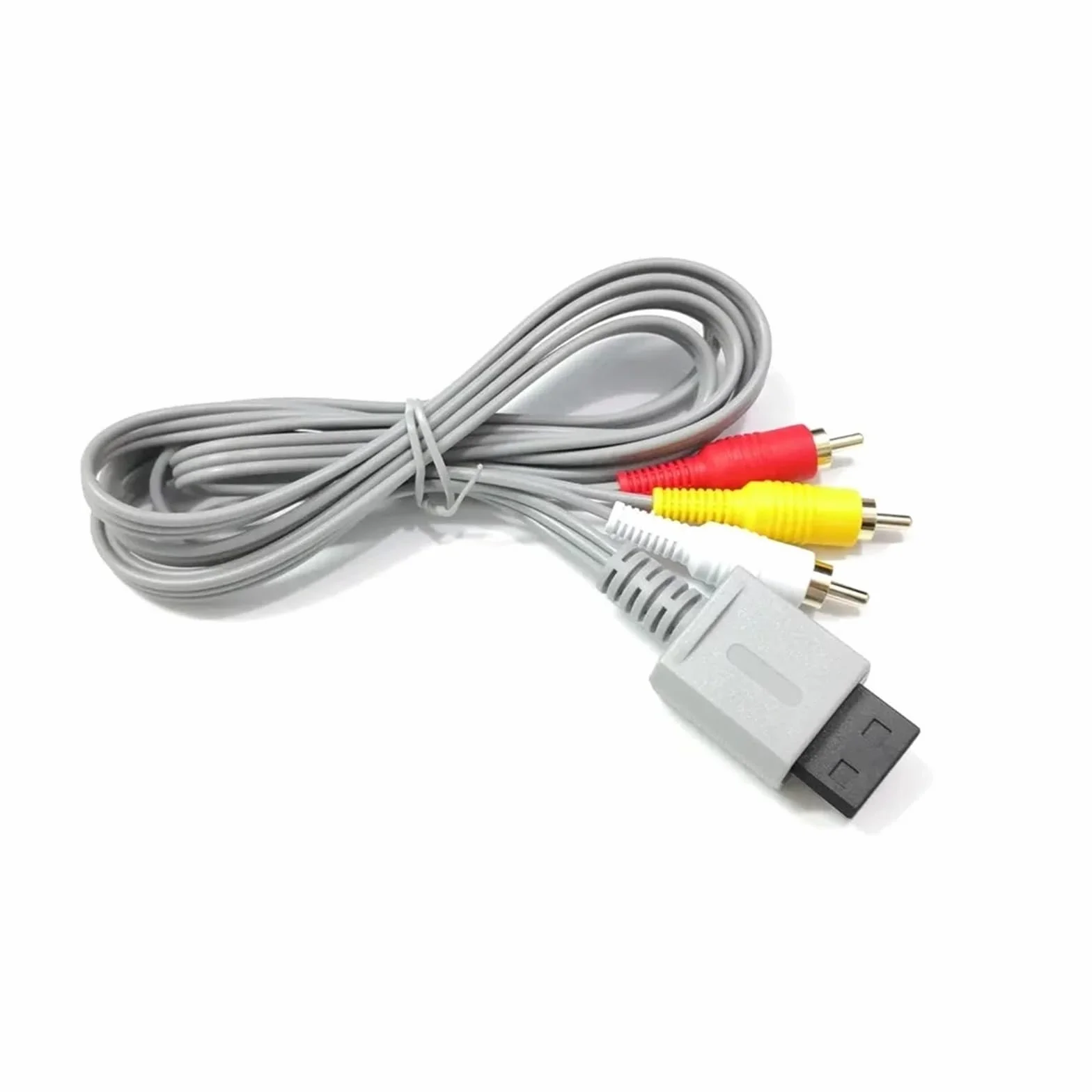 1,8 m kabel 3 do konsoli Nintendo Wii, pozłacany kompozytowy kabel audio i wideo AV 480p.