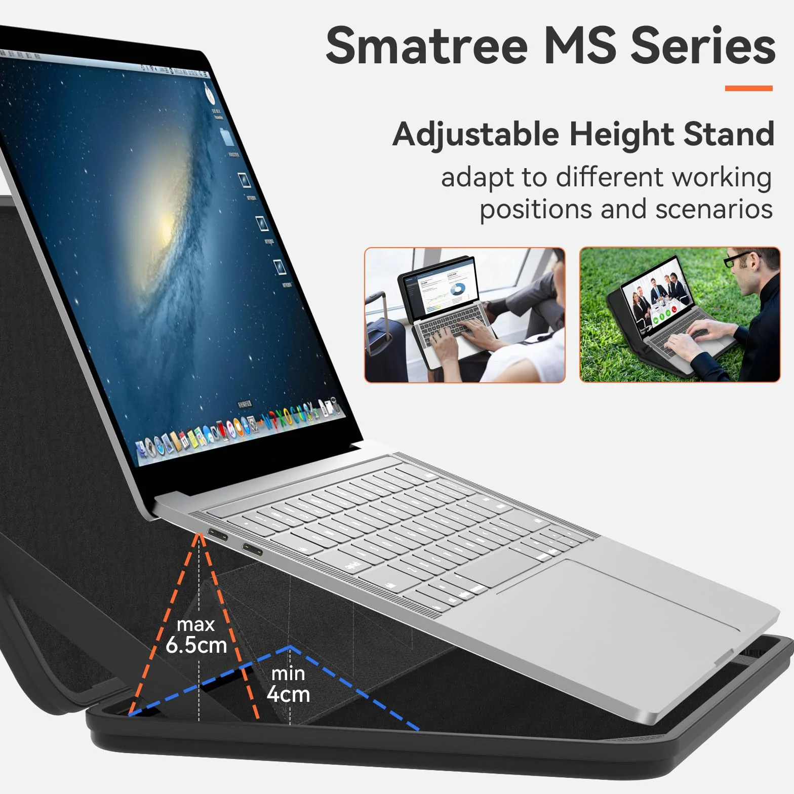 Smatree MS133 Twardy futerał ochronny EVA ze stojakiem kompatybilny z 45.7 cm MSI Vector A18 HX, Raider A18 HX, Raider 18 HX A14V, Titan 18 HX A14V, Stealth 18 AI Studio A1V, CreatorPro X18 HX-A14V