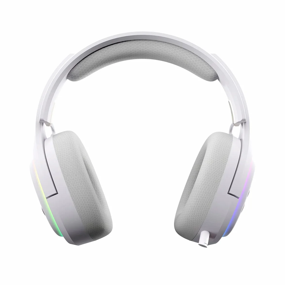 NEWSKILL Aton Ivory | Bezprzewodowy zestaw słuchawkowy do gier RGB | 2,4 Ghz | Bluetooth 5.0 | Wieloplatformowy